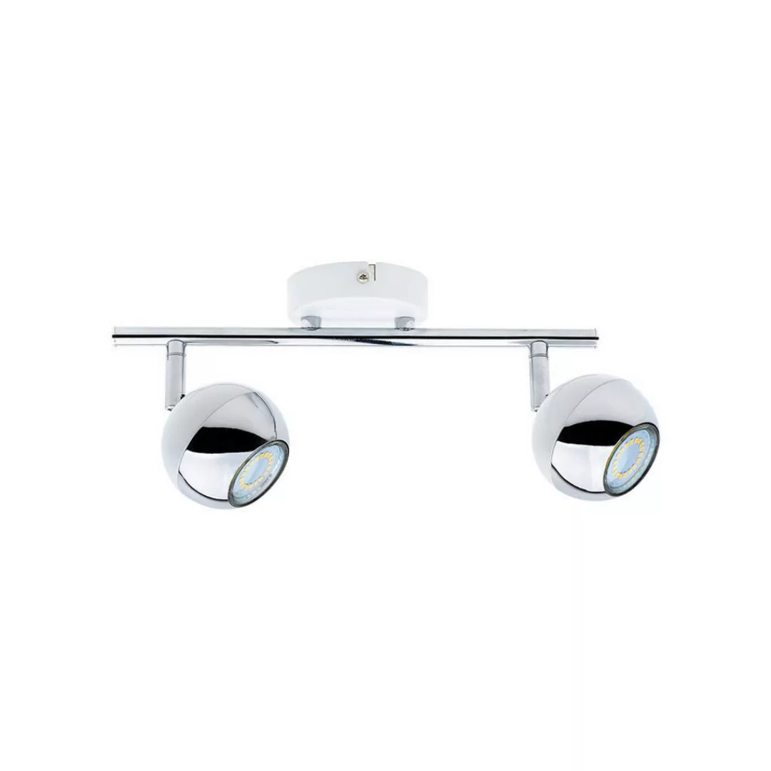 SPOT Light Spotbalken 2502228 weiß Chrom Metall B/H/T: ca. 30x16x8 cm GU10 günstig online kaufen