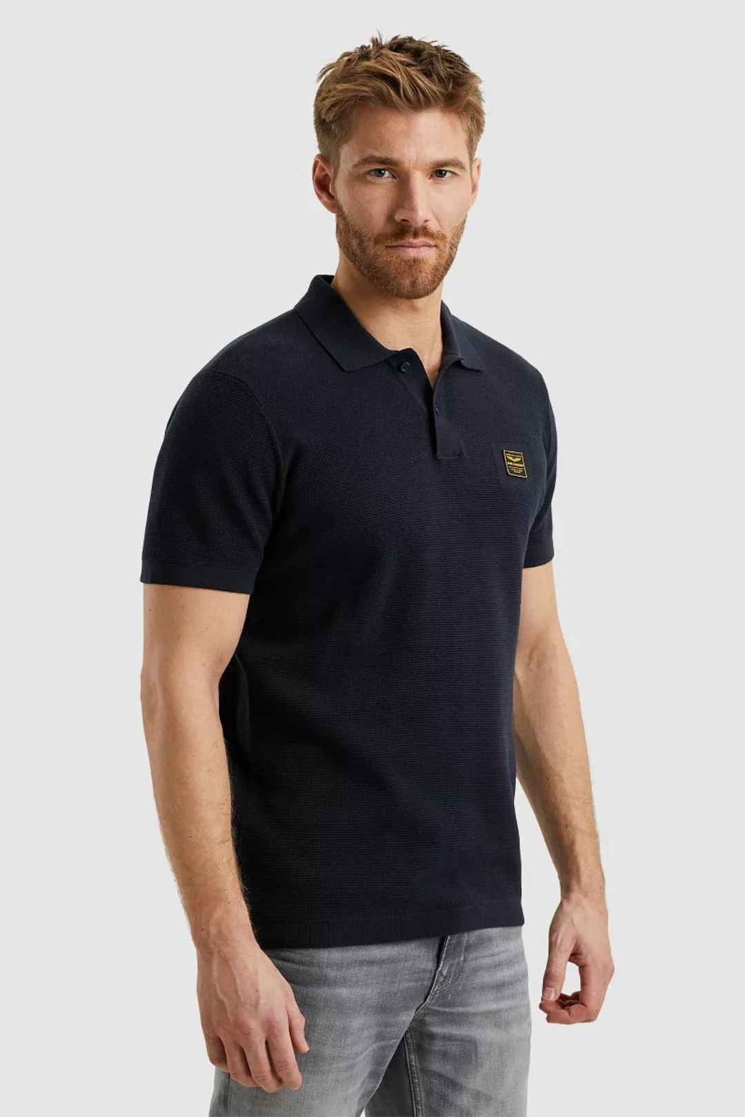 PME Legend Poloshirt Knitted Navy - Größe XXL günstig online kaufen