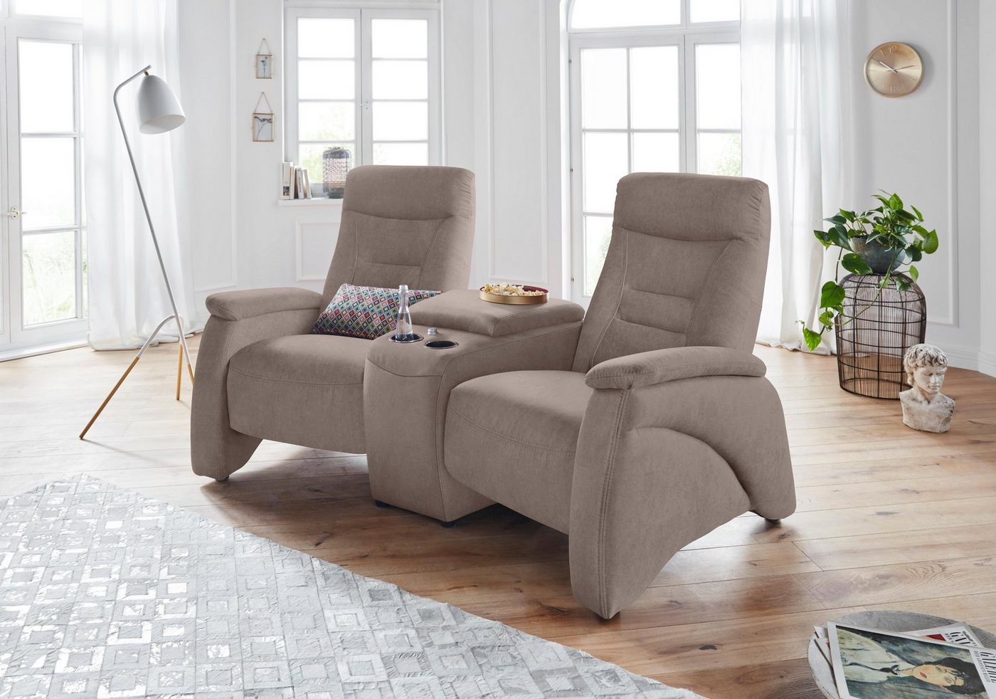 exxpo - sofa fashion 2,5-Sitzer Ascoli, Kinosofa mit hohem Sitzkomfort, beq günstig online kaufen