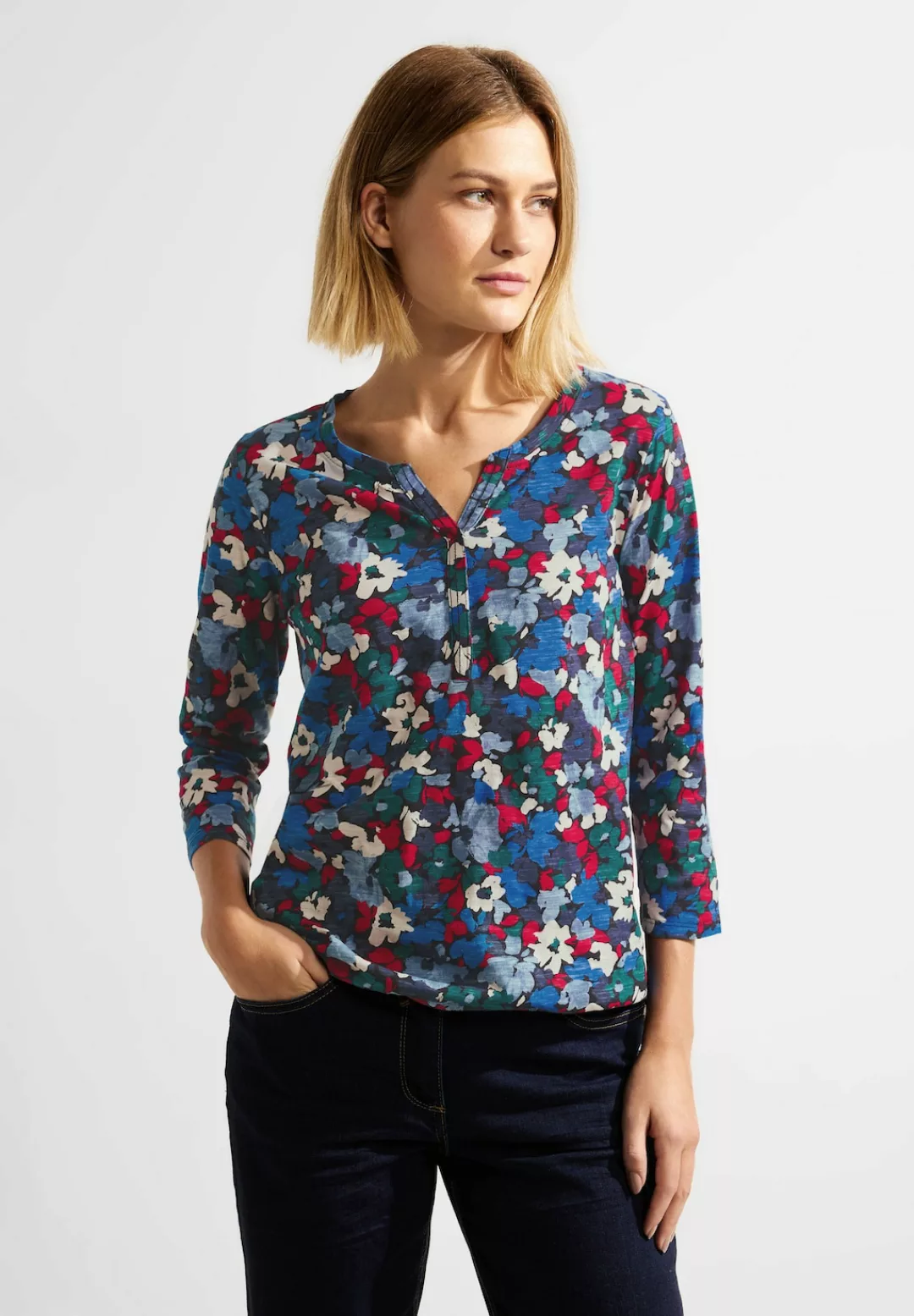 Cecil 3/4-Arm-Shirt, im Multicolour Look günstig online kaufen