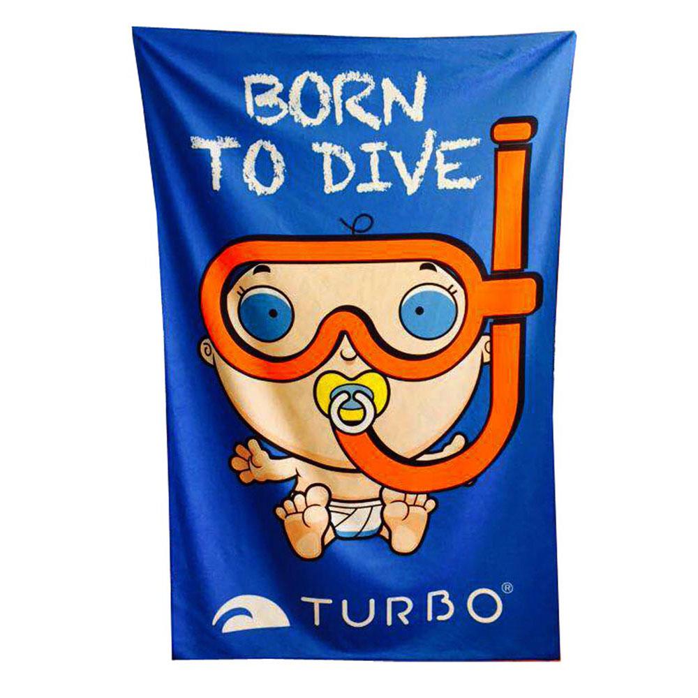 Turbo Born To Dive Handtuch 100 x 60 cm Royal günstig online kaufen