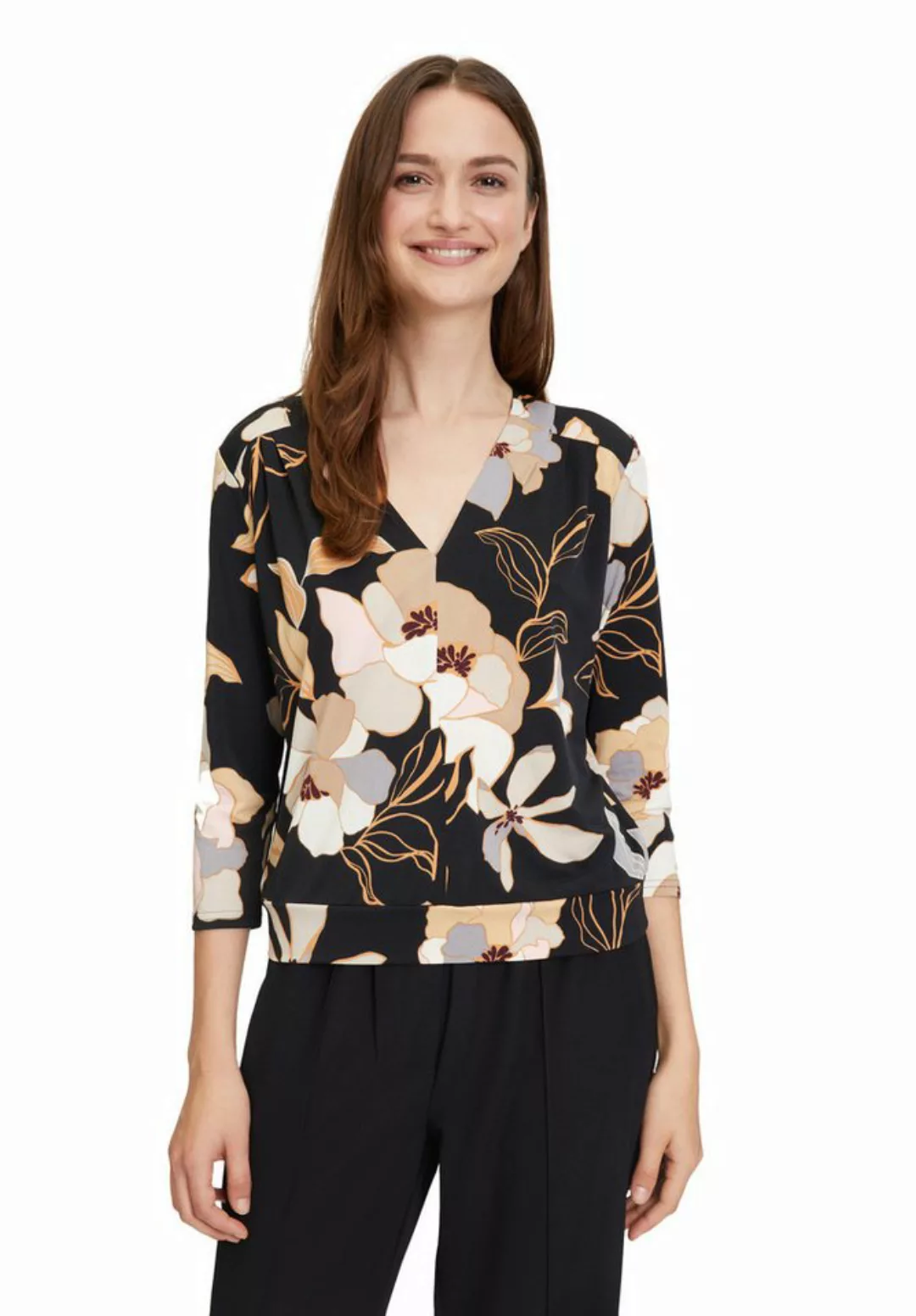 Betty Barclay 3/4-Arm-Shirt Betty Barclay Printshirt mit V-Ausschnitt (1-tl günstig online kaufen