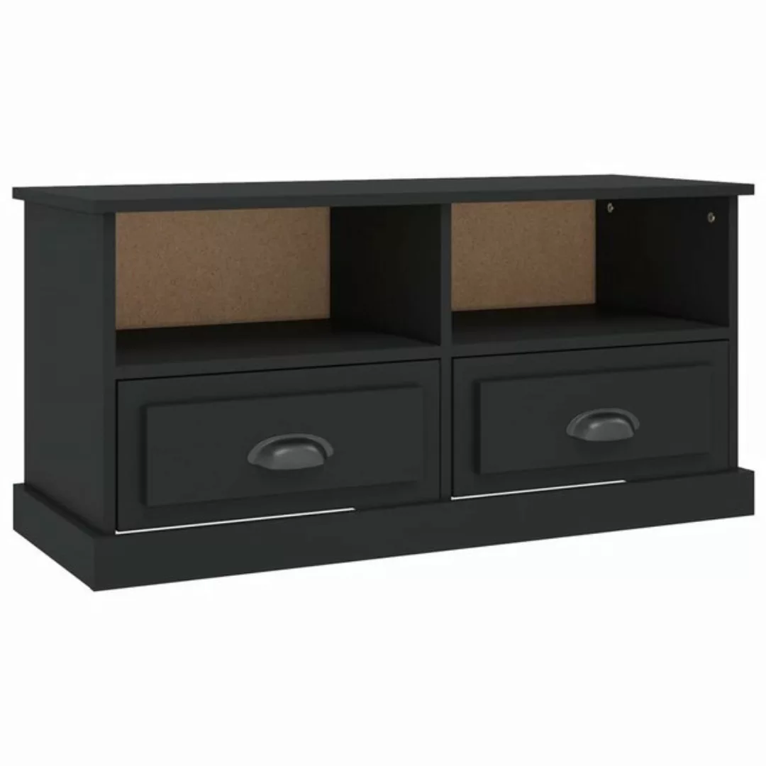 furnicato TV-Schrank Schwarz 93x35,5x45 cm Holzwerkstoff (1-St) günstig online kaufen