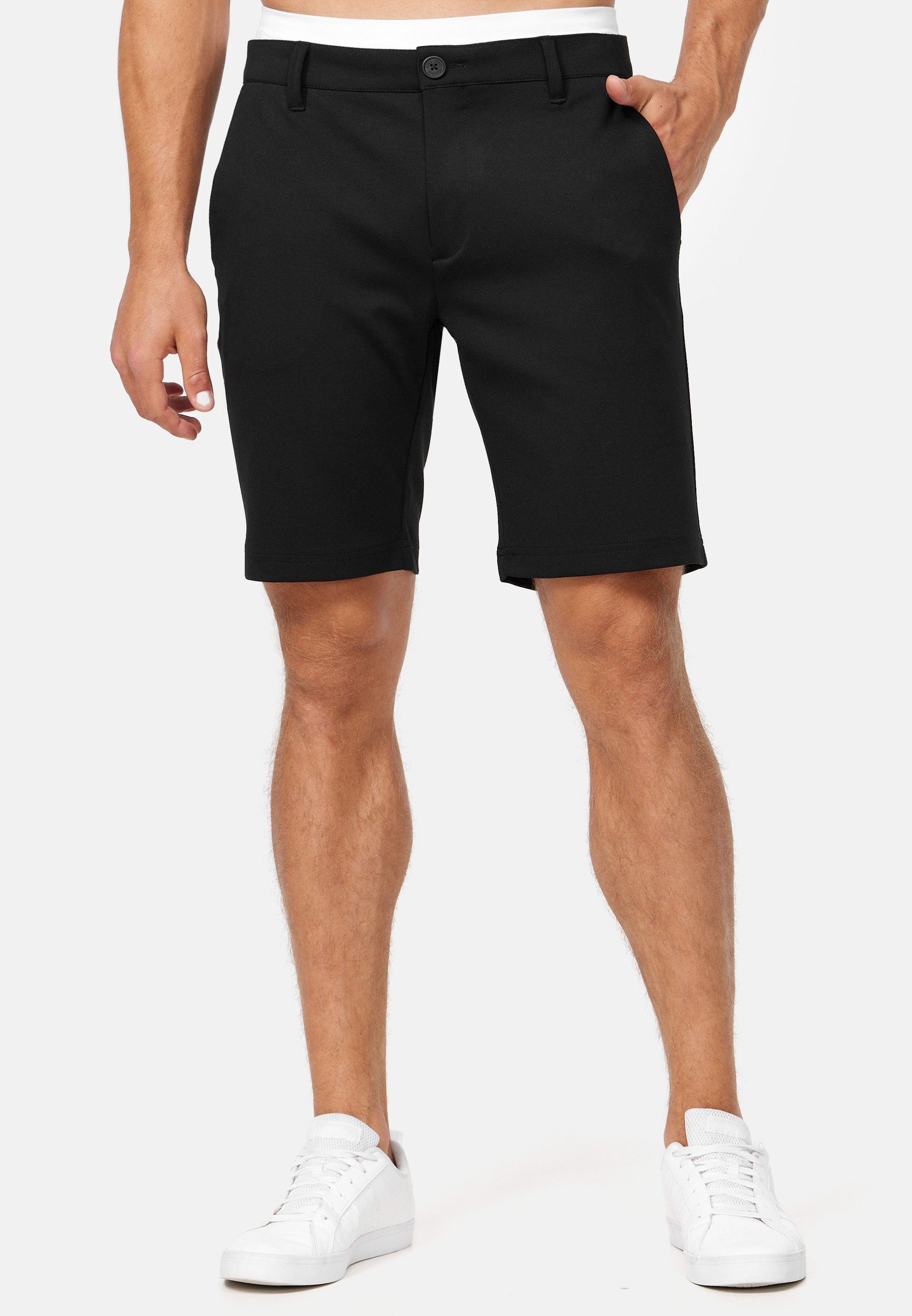 Indicode Chinoshorts Aalborg aus Viscose-Strecht günstig online kaufen