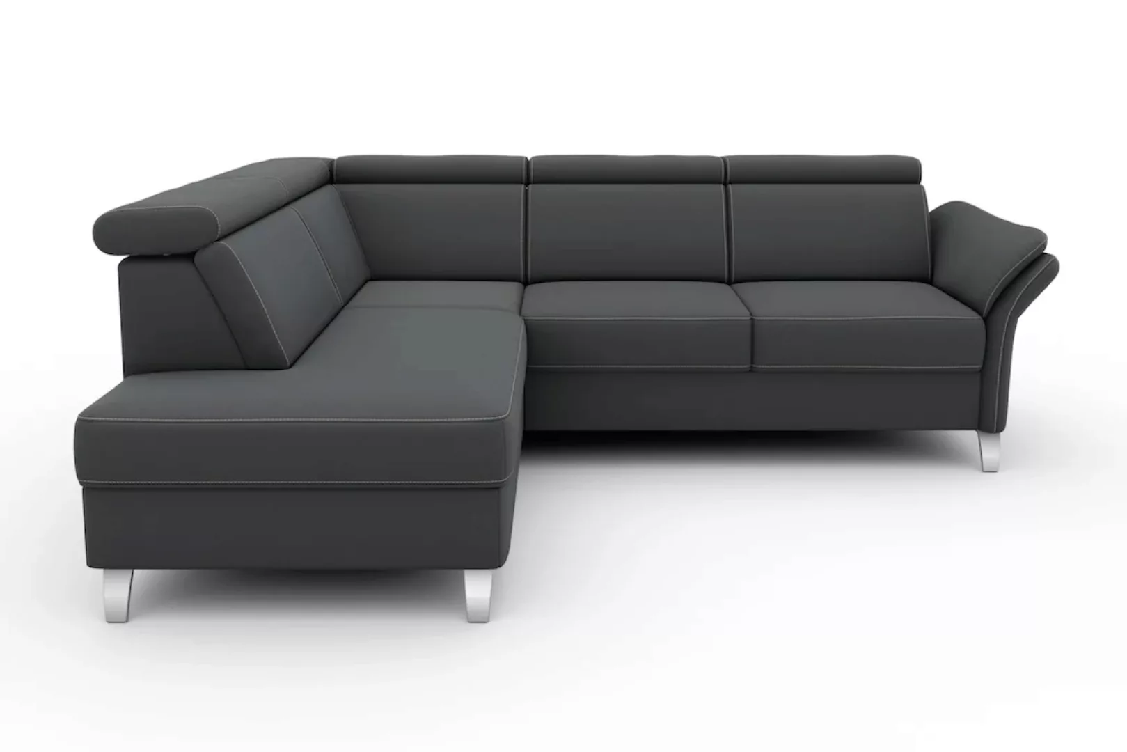 sit&more Ecksofa »Vincenzo L-Form«, inklusive Kopfteilverstellung, wahlweis günstig online kaufen