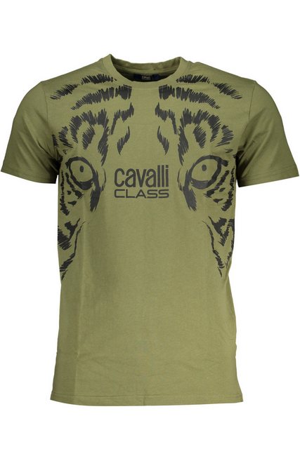 Cavalli Class T-Shirt Stylisches grünes Herren-T-Shirt mit Print und günstig online kaufen