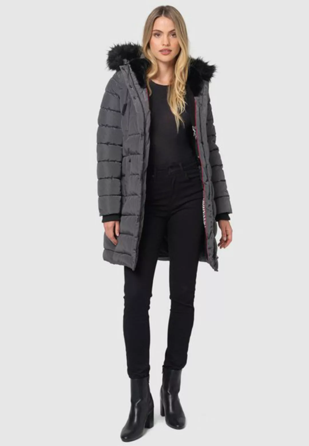 Navahoo Winterjacke Lotusblüte Pri mit warmem Teddyfell und abnehmbarem Kun günstig online kaufen