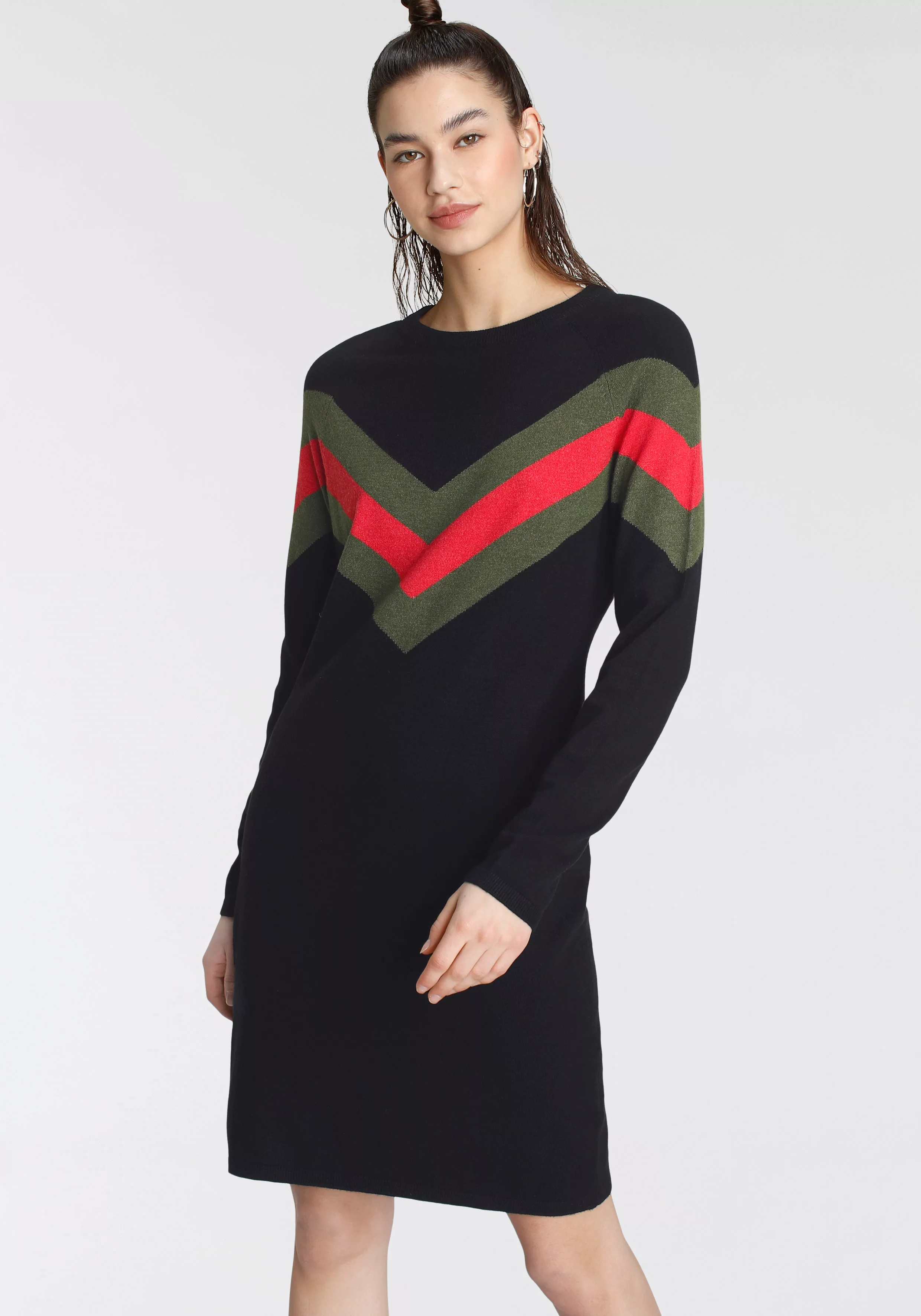 Tamaris Strickkleid, mit Streifen-Muster günstig online kaufen