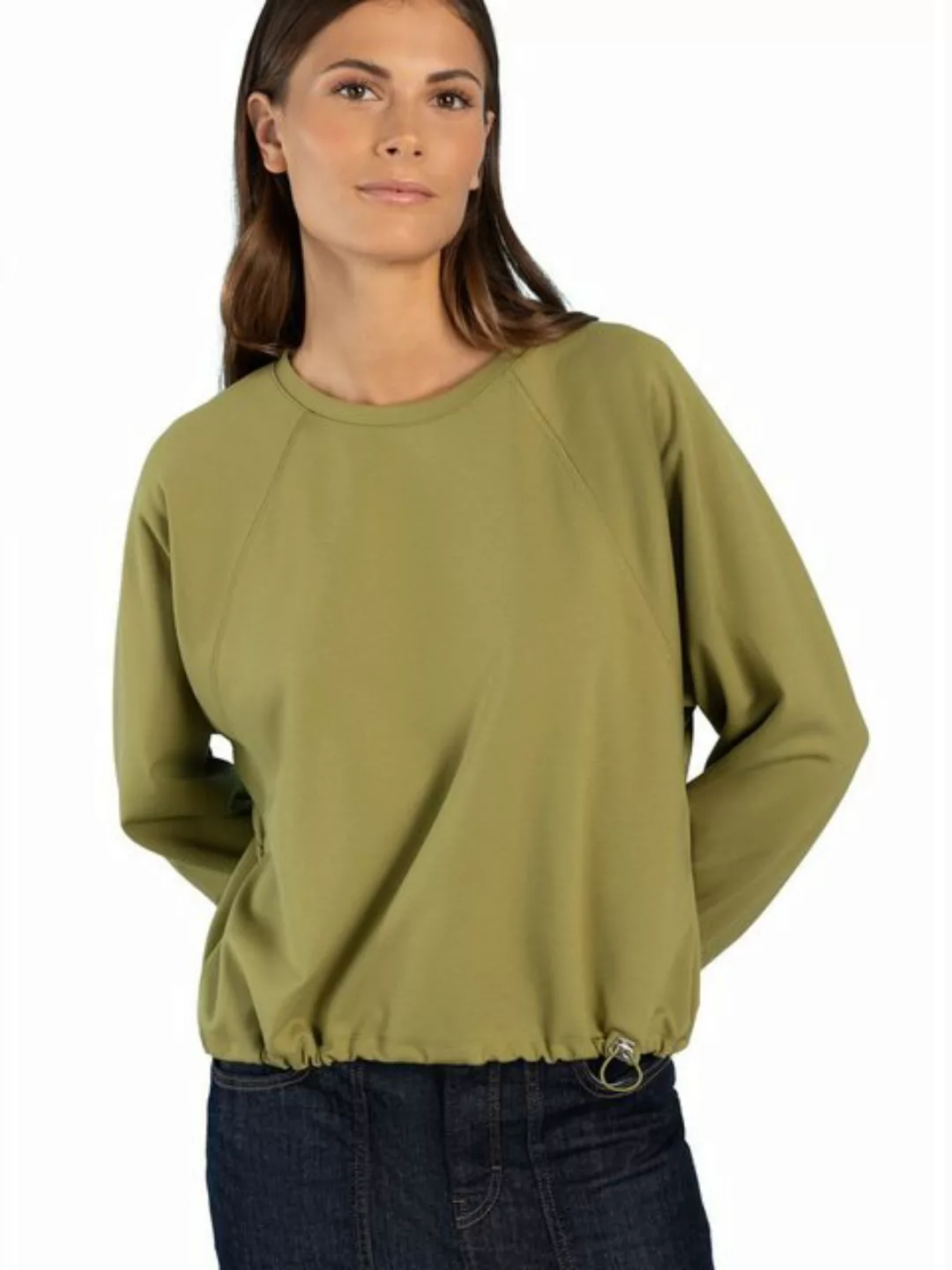 feminines Sweatshirt, soft moss green günstig online kaufen