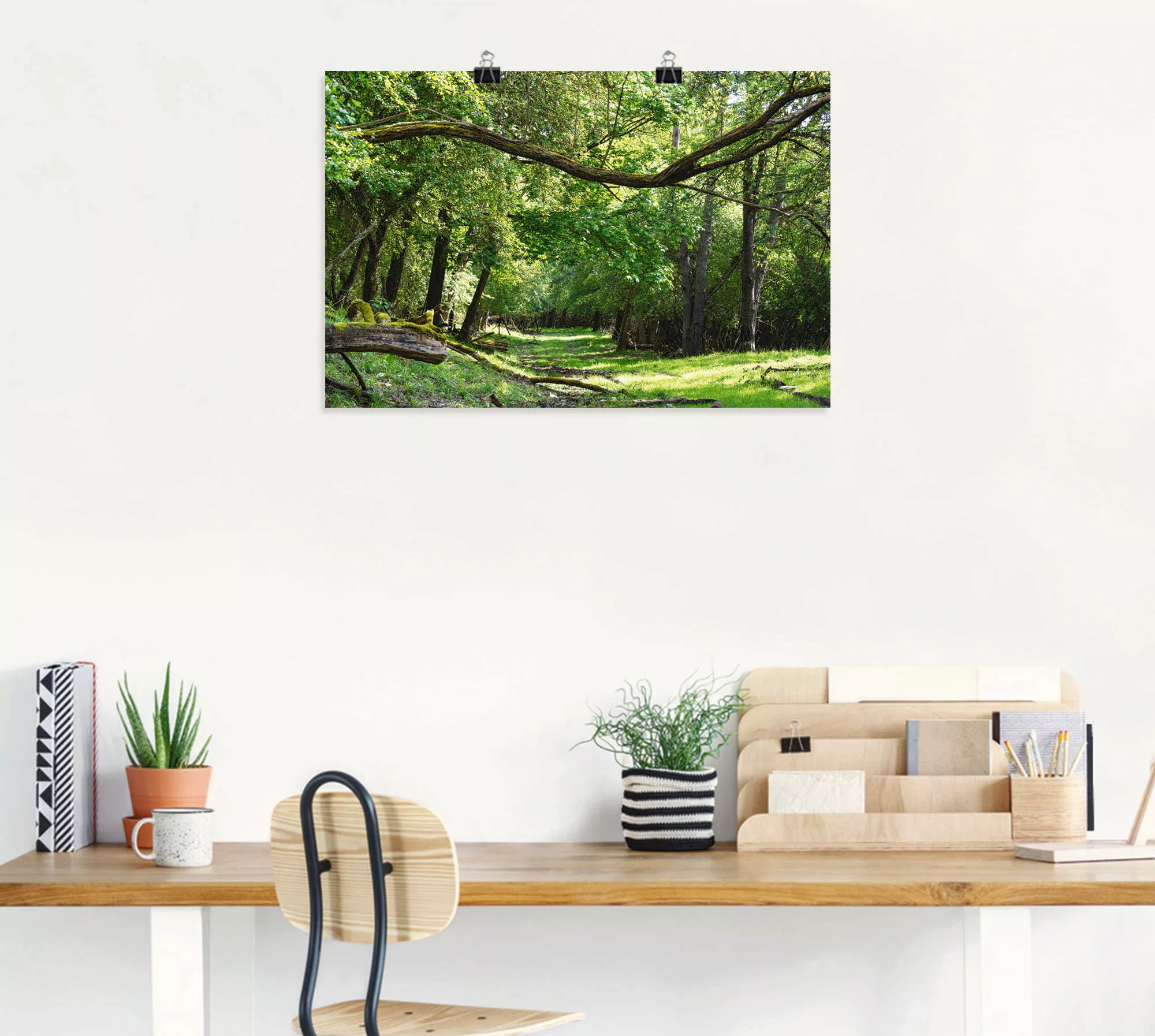 Artland Wandbild »Auf grünem Weg durch den grünen Wald«, Wald, (1 St.), als günstig online kaufen