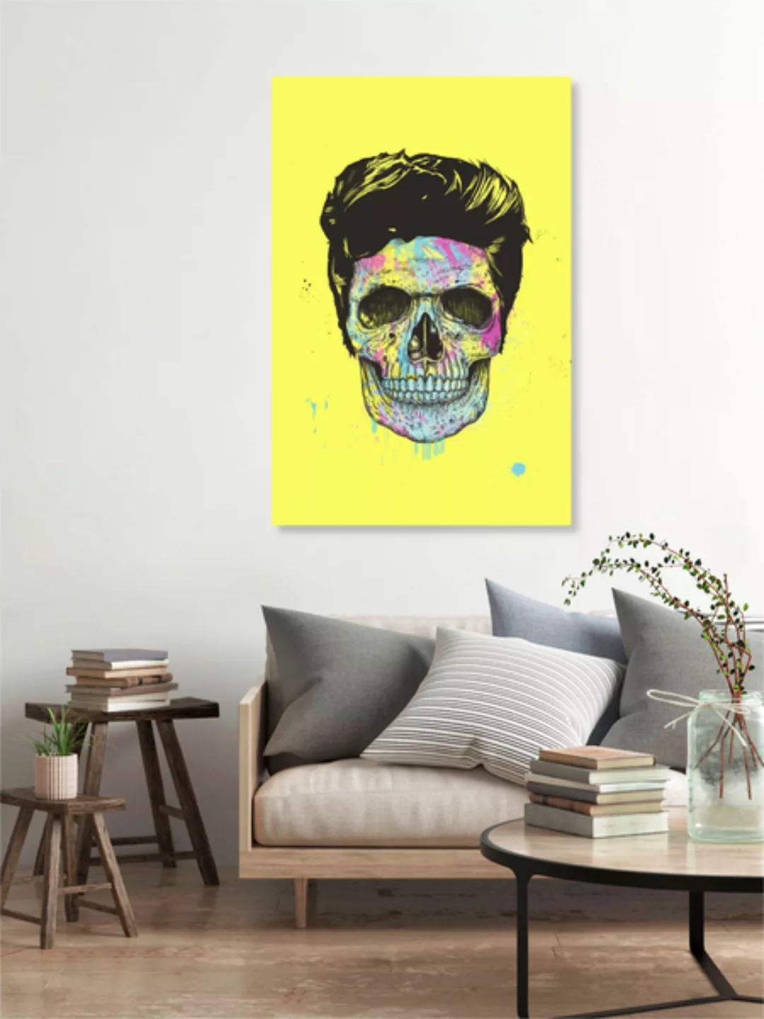 Poster / Leinwandbild - Colour Your Skull günstig online kaufen