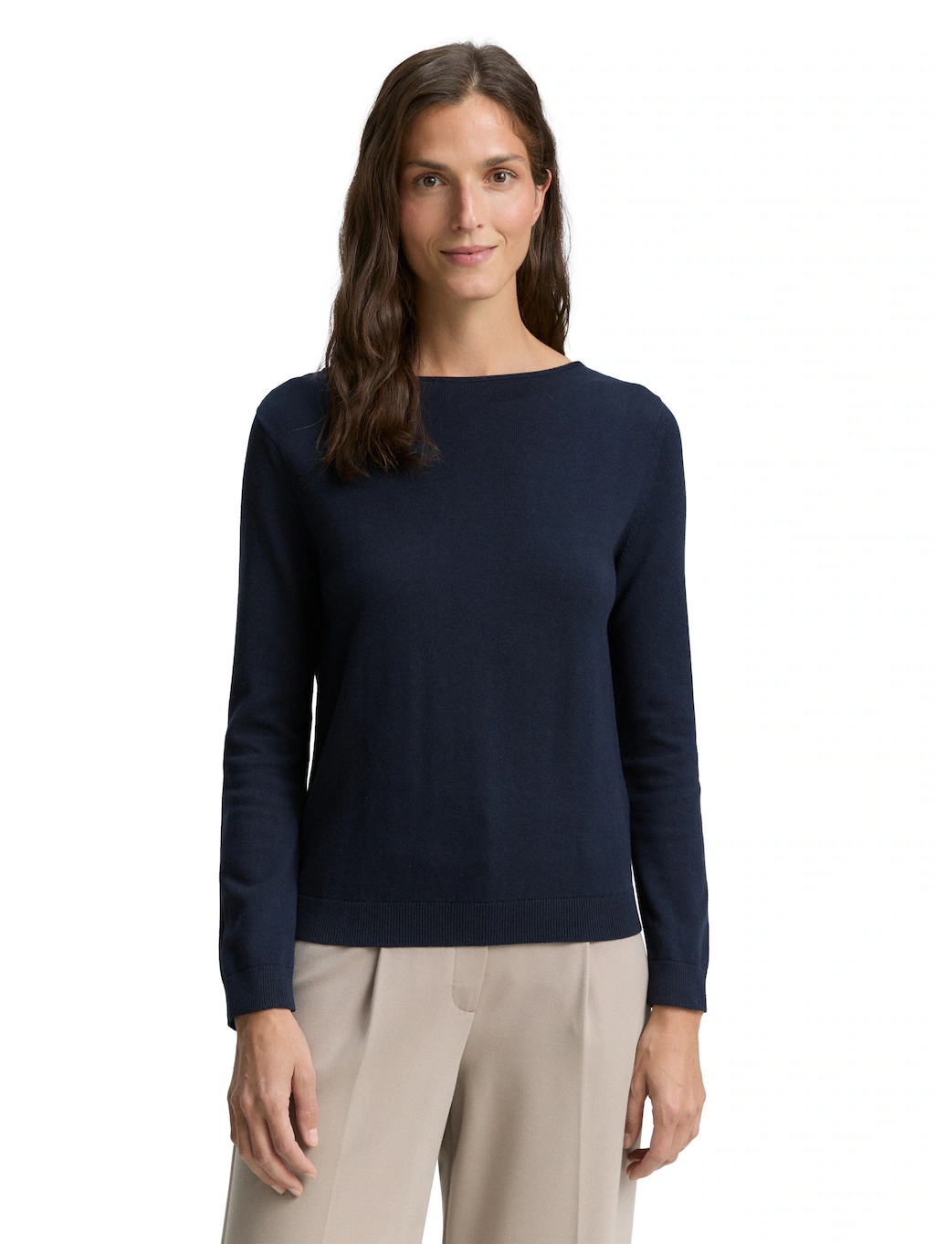 TOM TAILOR Strickpullover, mit U-Boot Ausschnitt günstig online kaufen