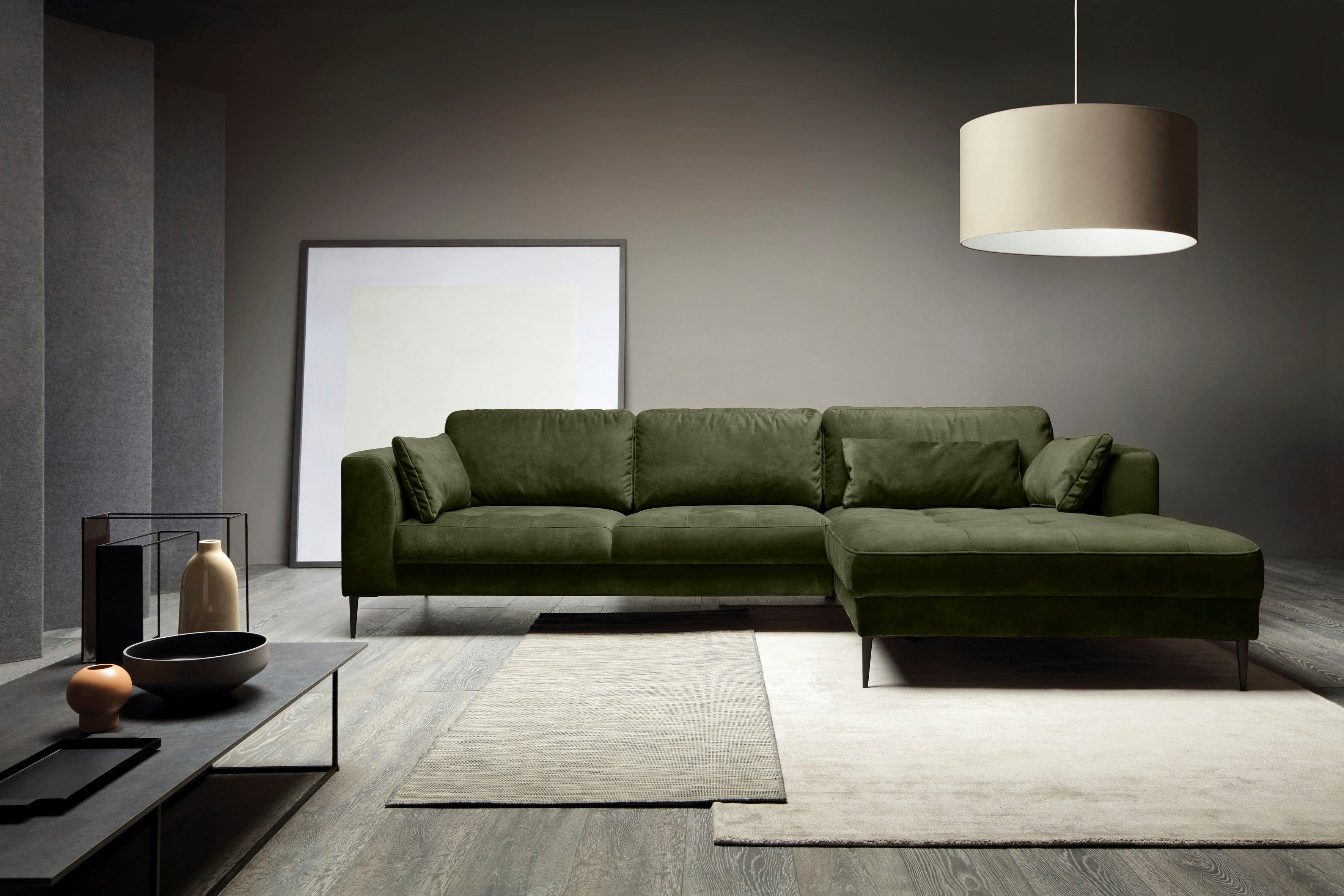 TRENDMANUFAKTUR Ecksofa Luzi, wahlweise mit Schlaffunktion günstig online kaufen