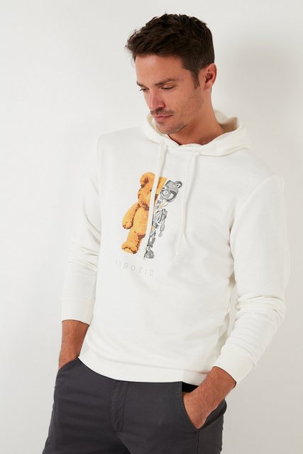 Buratti Hoodie Buratti Slim Fit Hooded Print Sweatshirt 5905236 günstig online kaufen