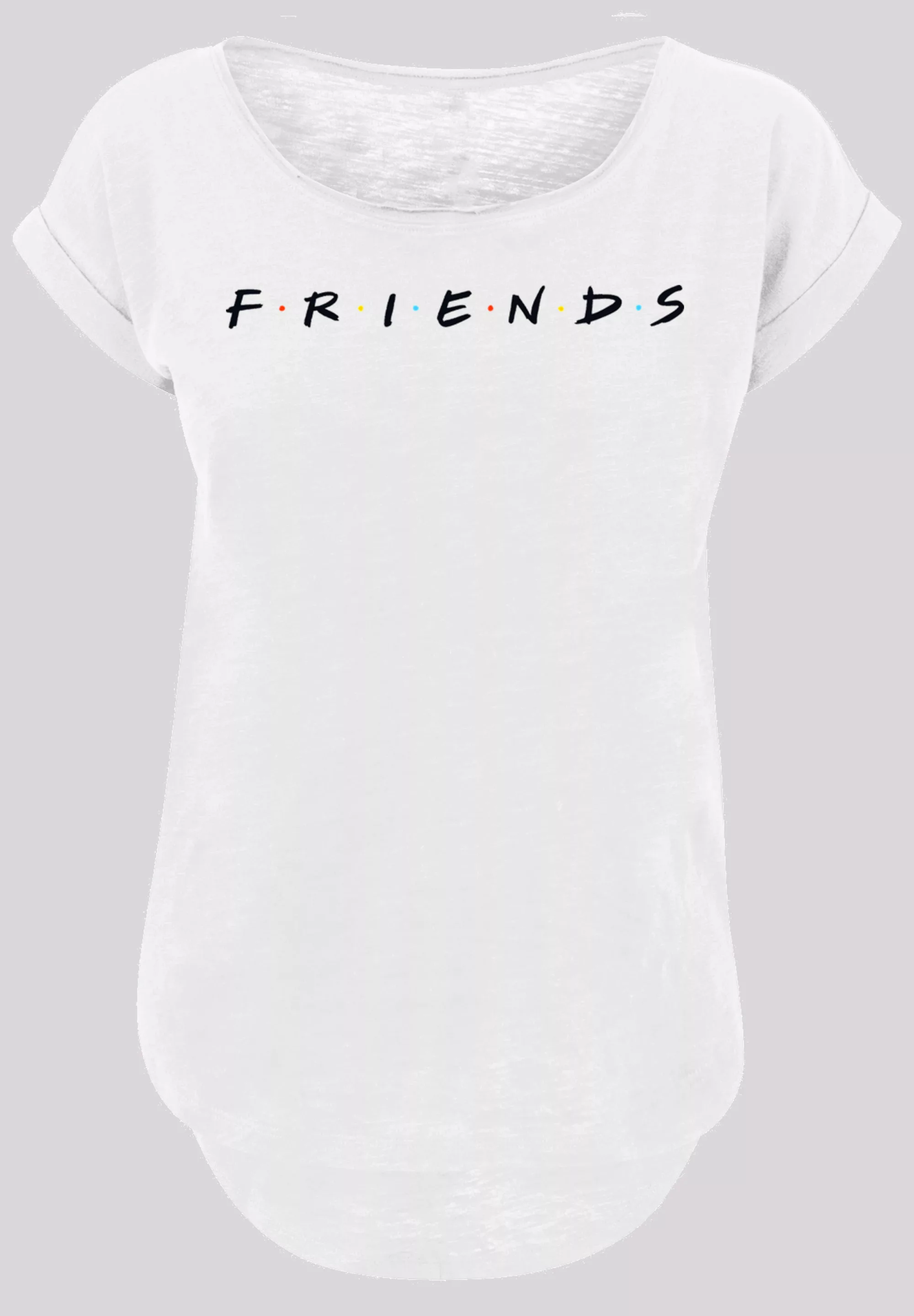 F4NT4STIC Kurzarmshirt "F4NT4STIC Damen Friends Text Logo -WHT with Ladies günstig online kaufen