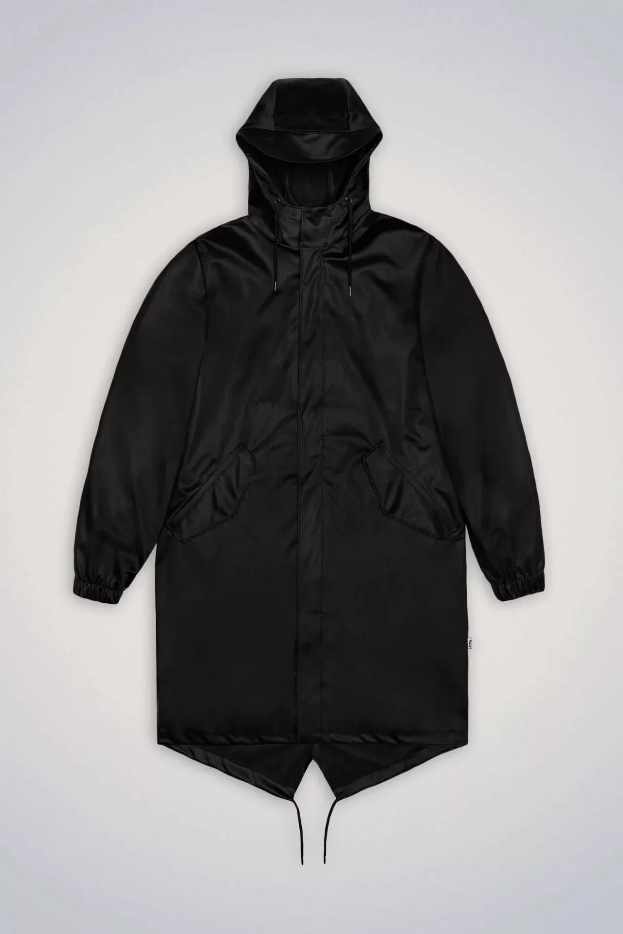 Rains Fishtail Parka Regenjacke BlackGrain / XL günstig online kaufen