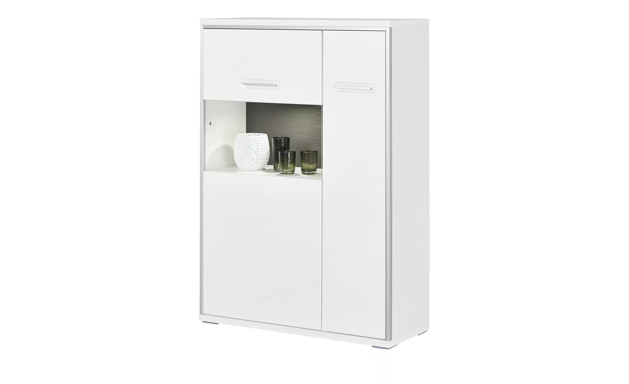 uno Highboard  Setto ¦ weiß ¦ Maße (cm): B: 94 H: 137 T: 38 Kommoden & Side günstig online kaufen