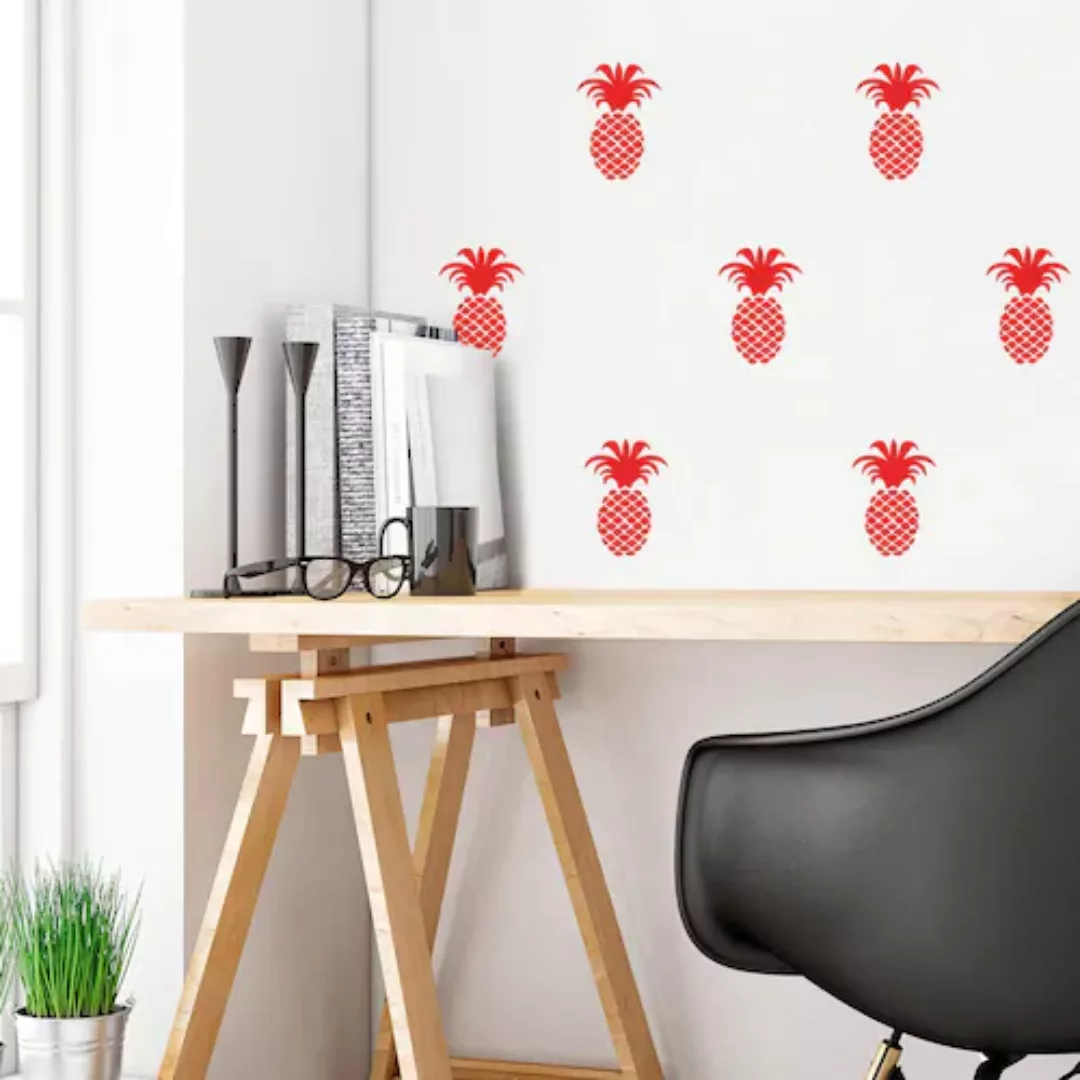 Wall-Art Wandtattoo »Ananas Set«, selbstklebend, entfernbar günstig online kaufen