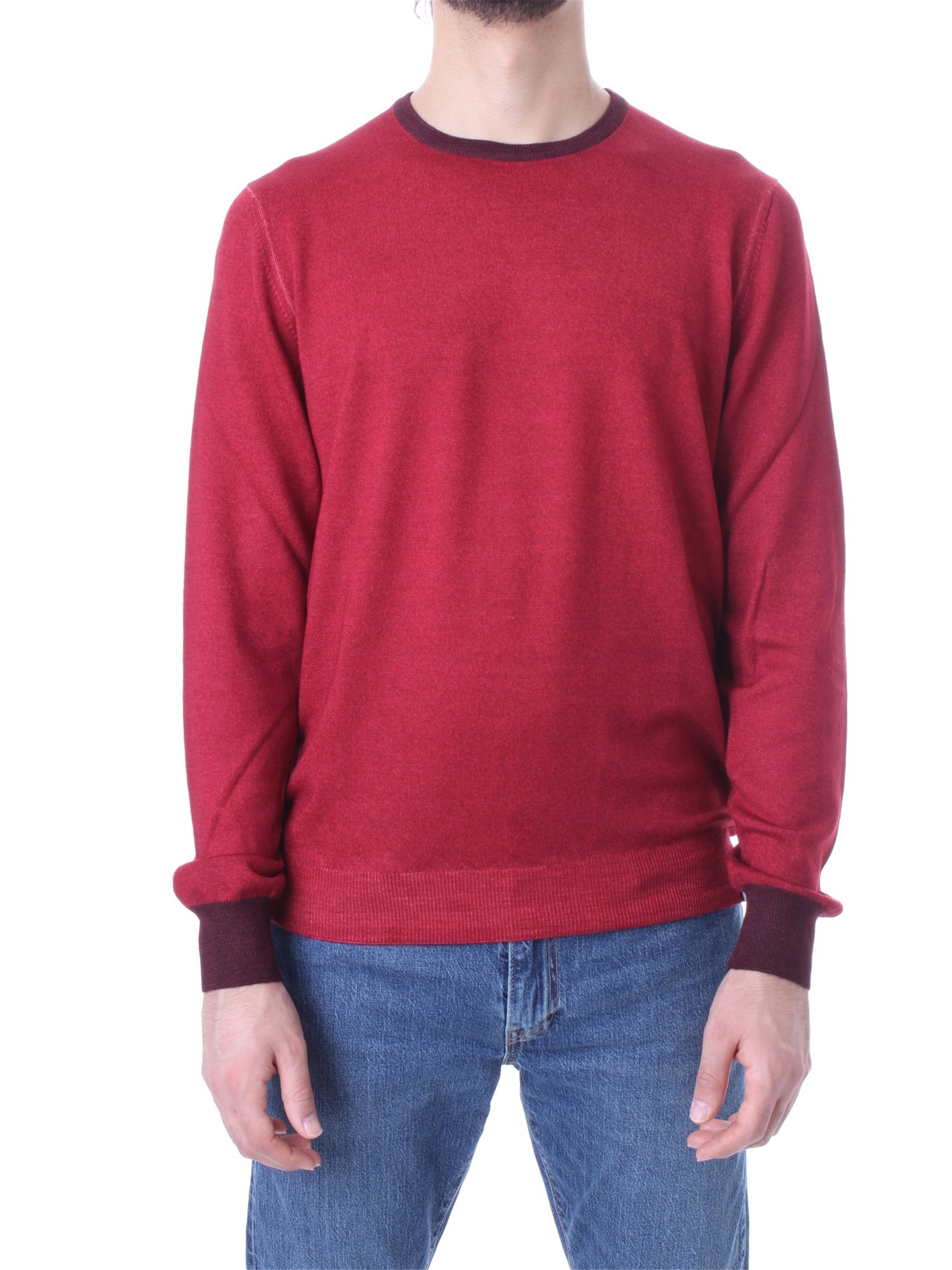 FAY Sweatshirt Herren rot maglia rasata günstig online kaufen