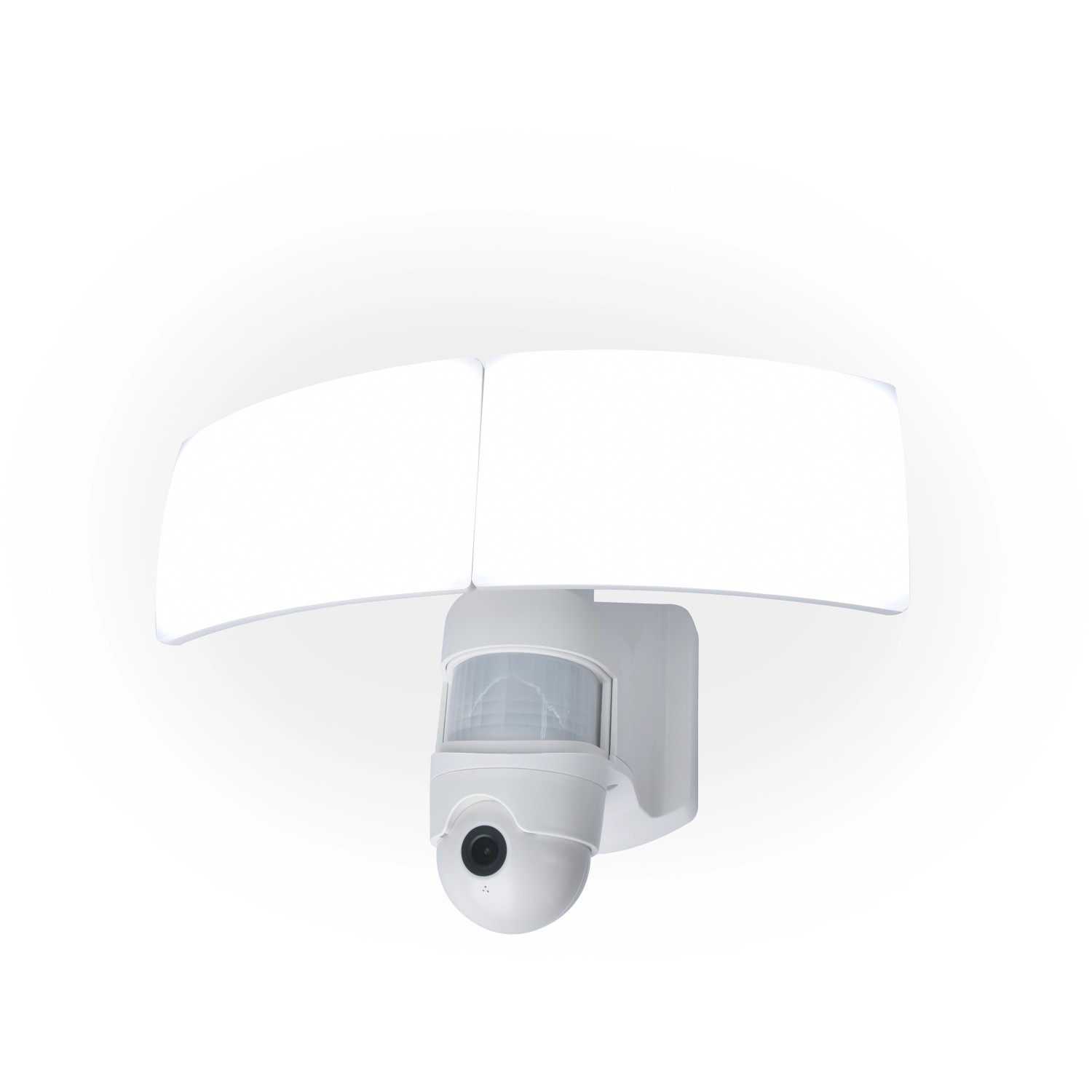 Lutec LED-Kameraleuchte Libra mit zweiköpfigem Sicherheits-Strahler günstig online kaufen