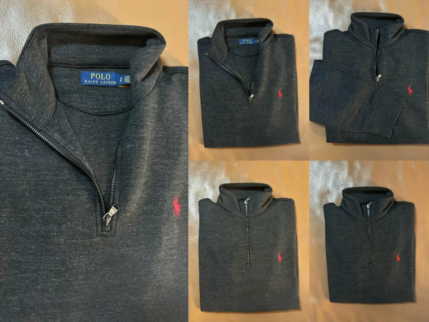 Ralph Lauren Sweatshirt POLO RALPH LAUREN Zip Jumper Troyer Mock Sweater Sw günstig online kaufen