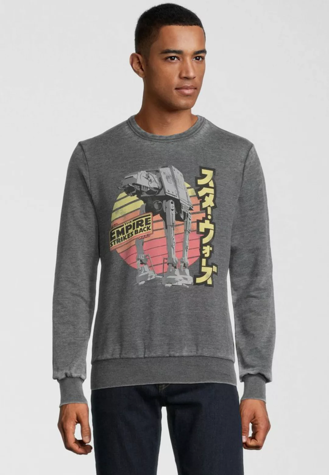 Recovered Sweatshirt Star Wars Empire Strikes Back Retro AT-AT günstig online kaufen