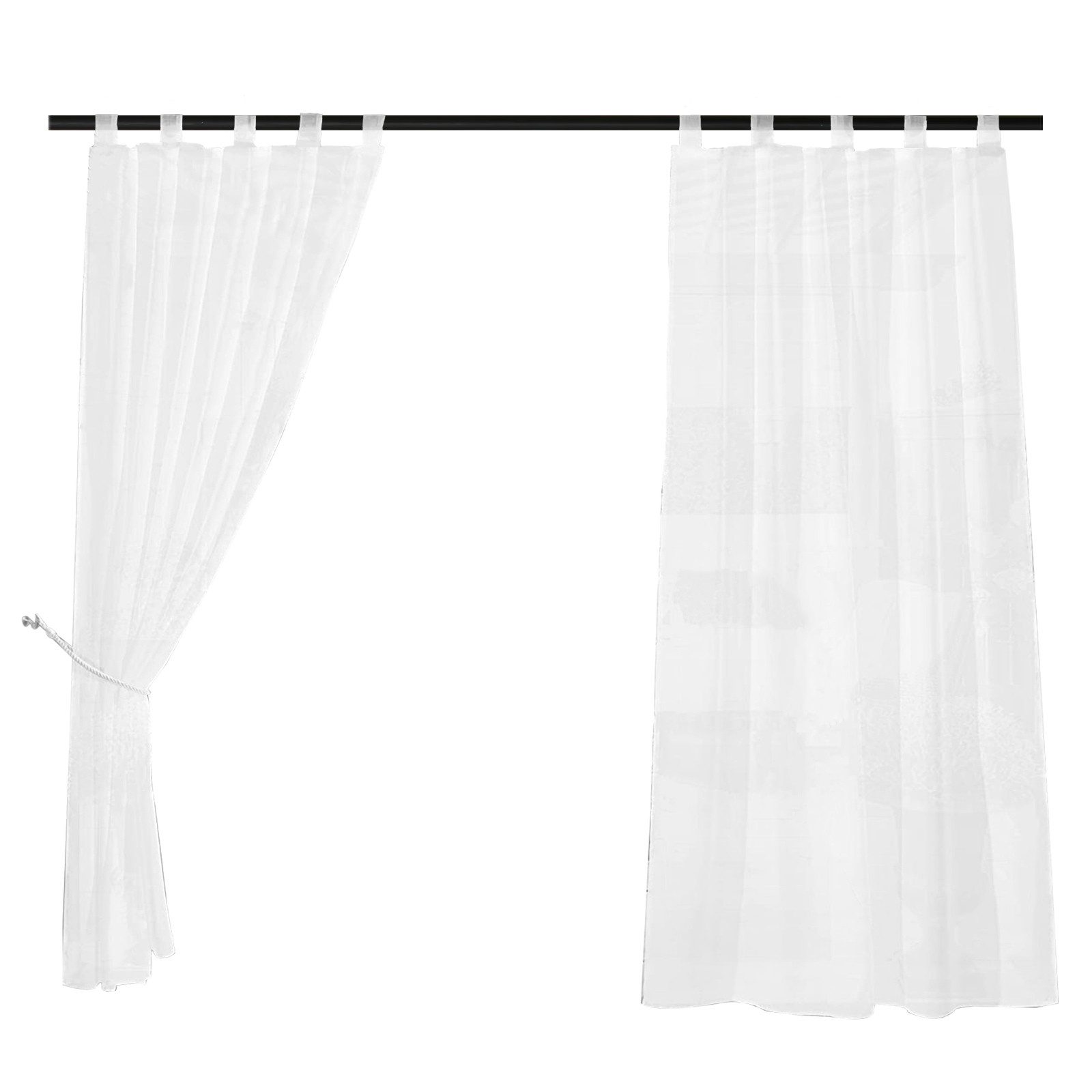 Rosnek Gardine Gaze, wasserdicht, Schlaufen, für günstig online kaufen