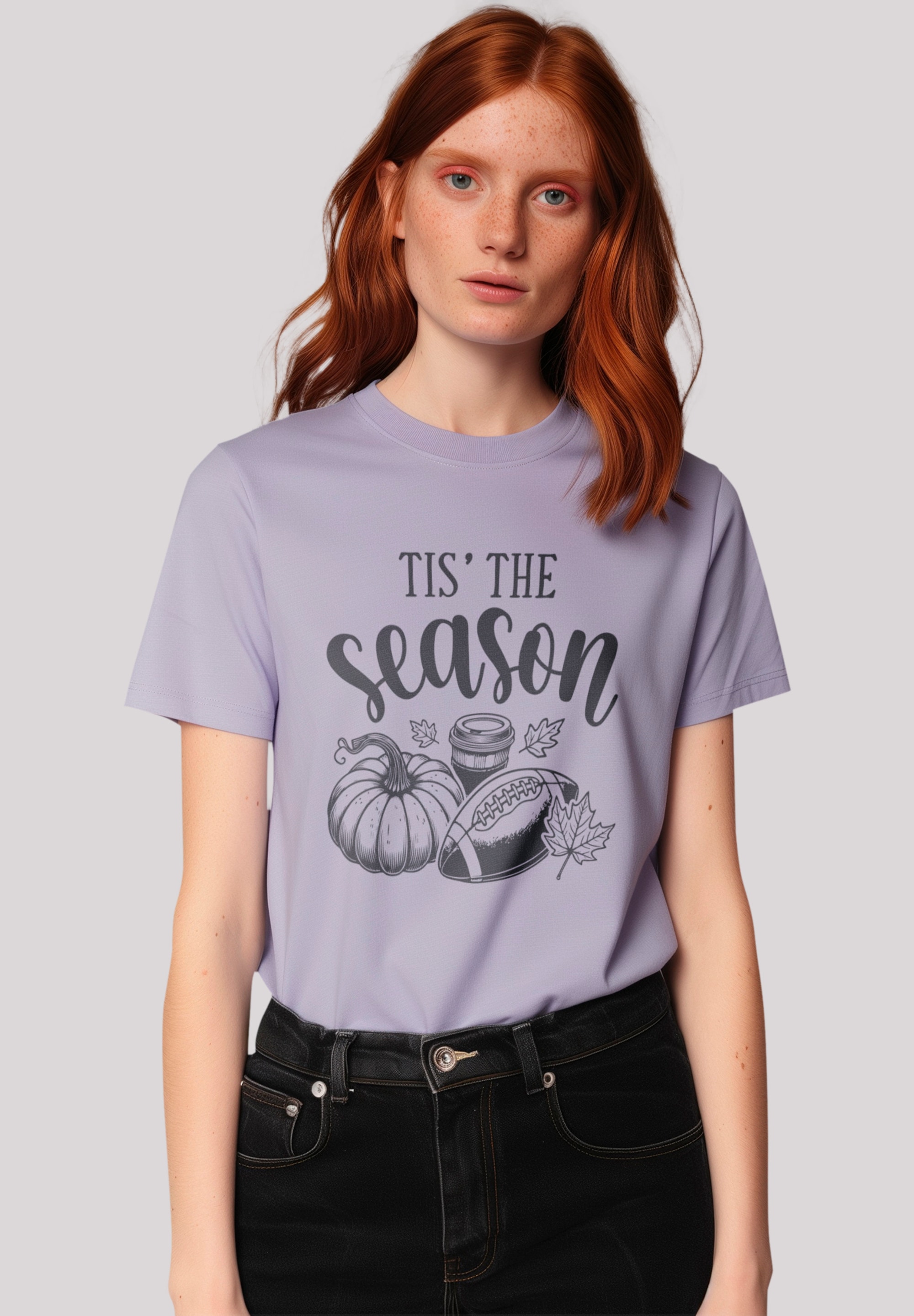 F4NT4STIC T-Shirt "Fall pumpkin coffe football its the Season", Premium Qua günstig online kaufen