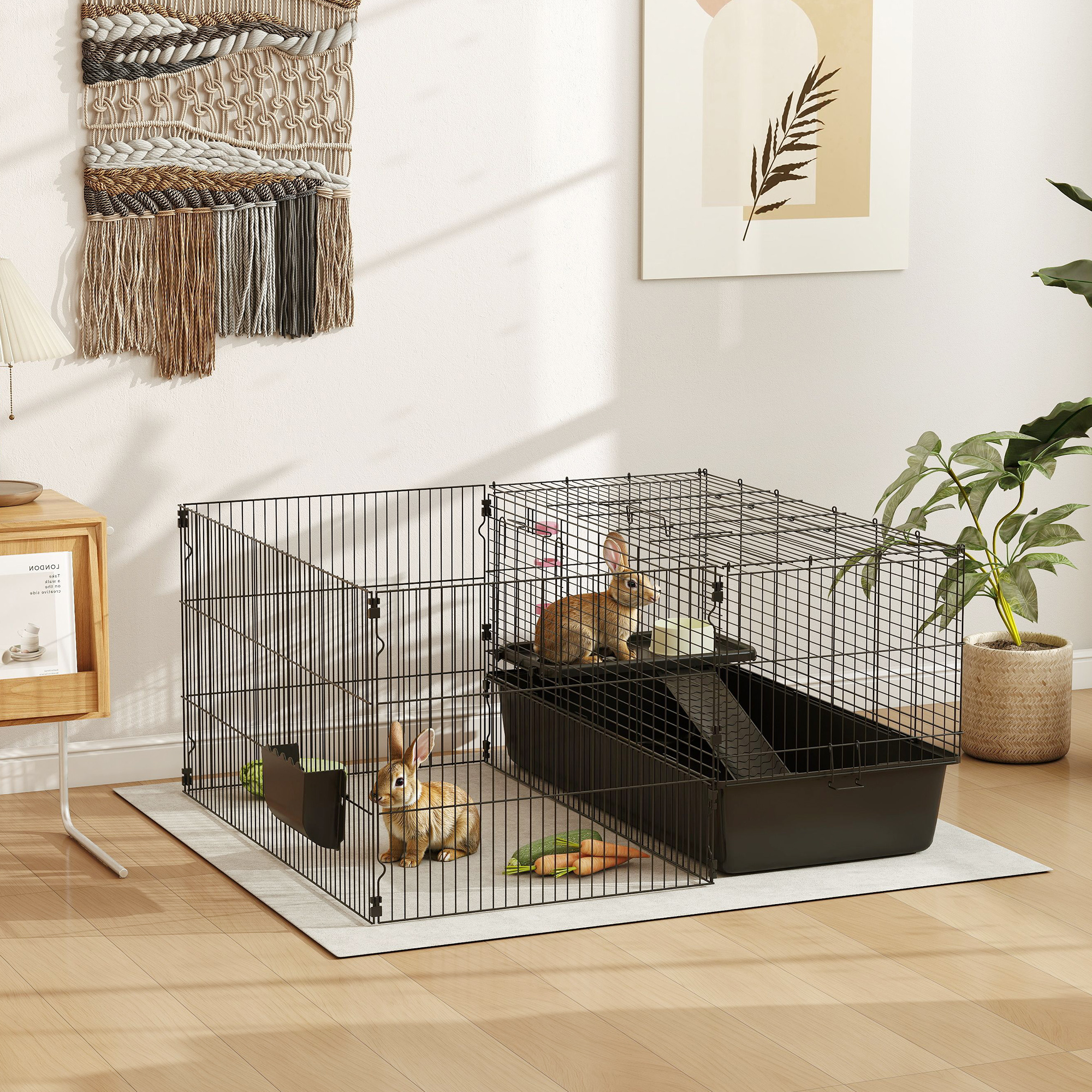 PawHut Kleintierkäfig Kleintierkäfig Nagerkäfig mit Zubehör günstig online kaufen