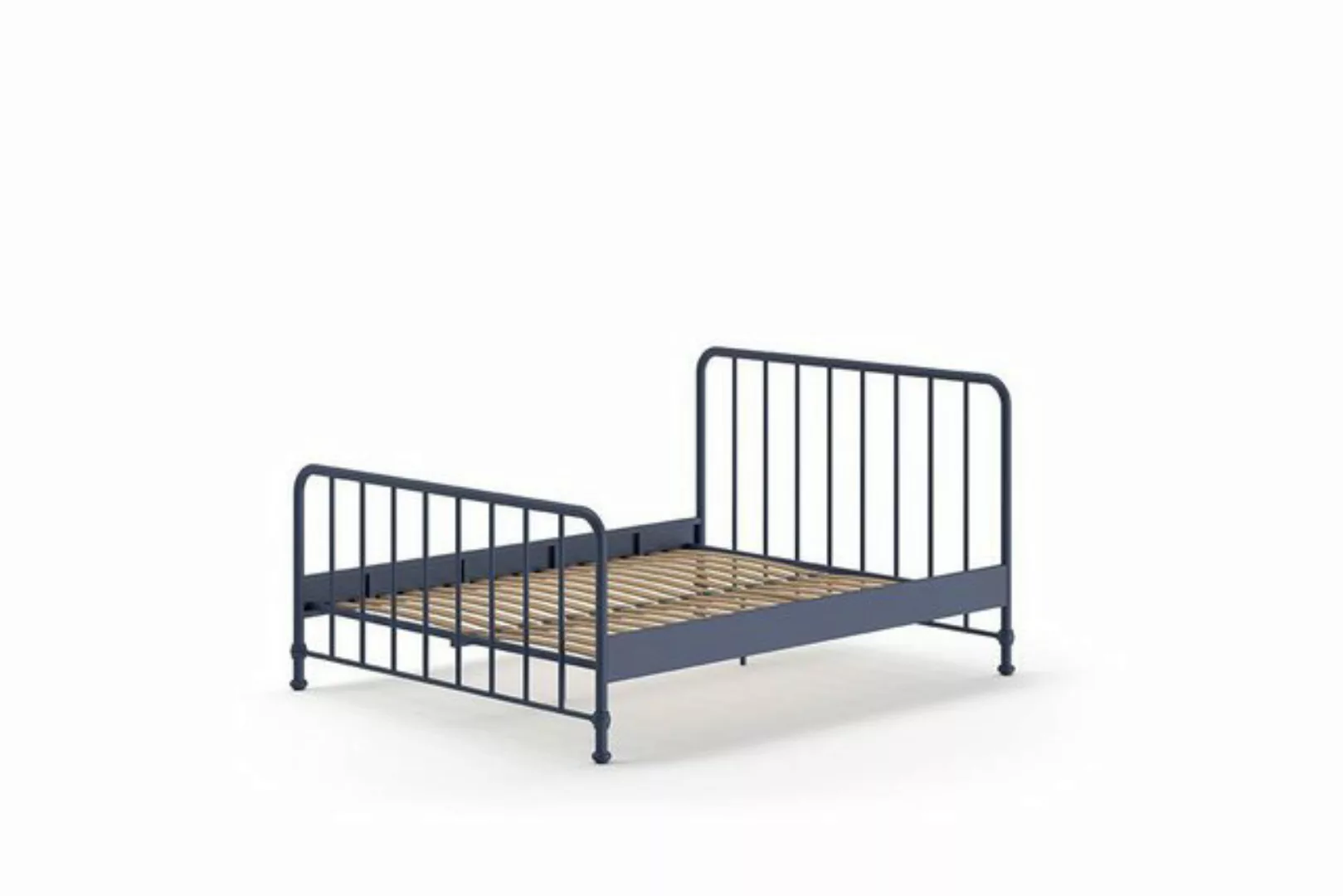 58 aufm Kessel Bettgestell Metallbett Kay 167x207x110 Doppelbett Metall Bla günstig online kaufen