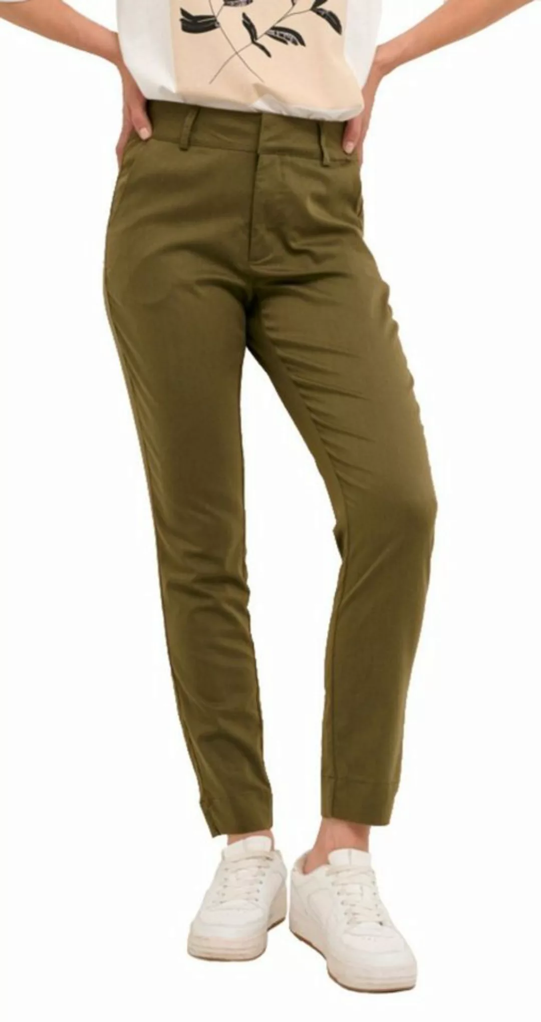 KAFFE Chinos KAlea Chino Pant Grün günstig online kaufen