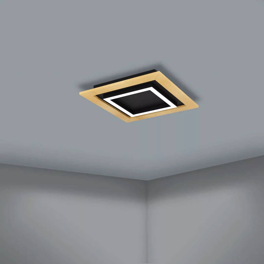 LED-Deckenlampe Tirrenara, Fernbedienung, 37x37cm günstig online kaufen