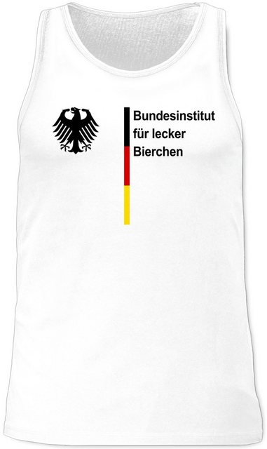 Shirtracer Tanktop Bundesinstitut für lecker Bierchen, Bier Saufen Sauf Mal günstig online kaufen