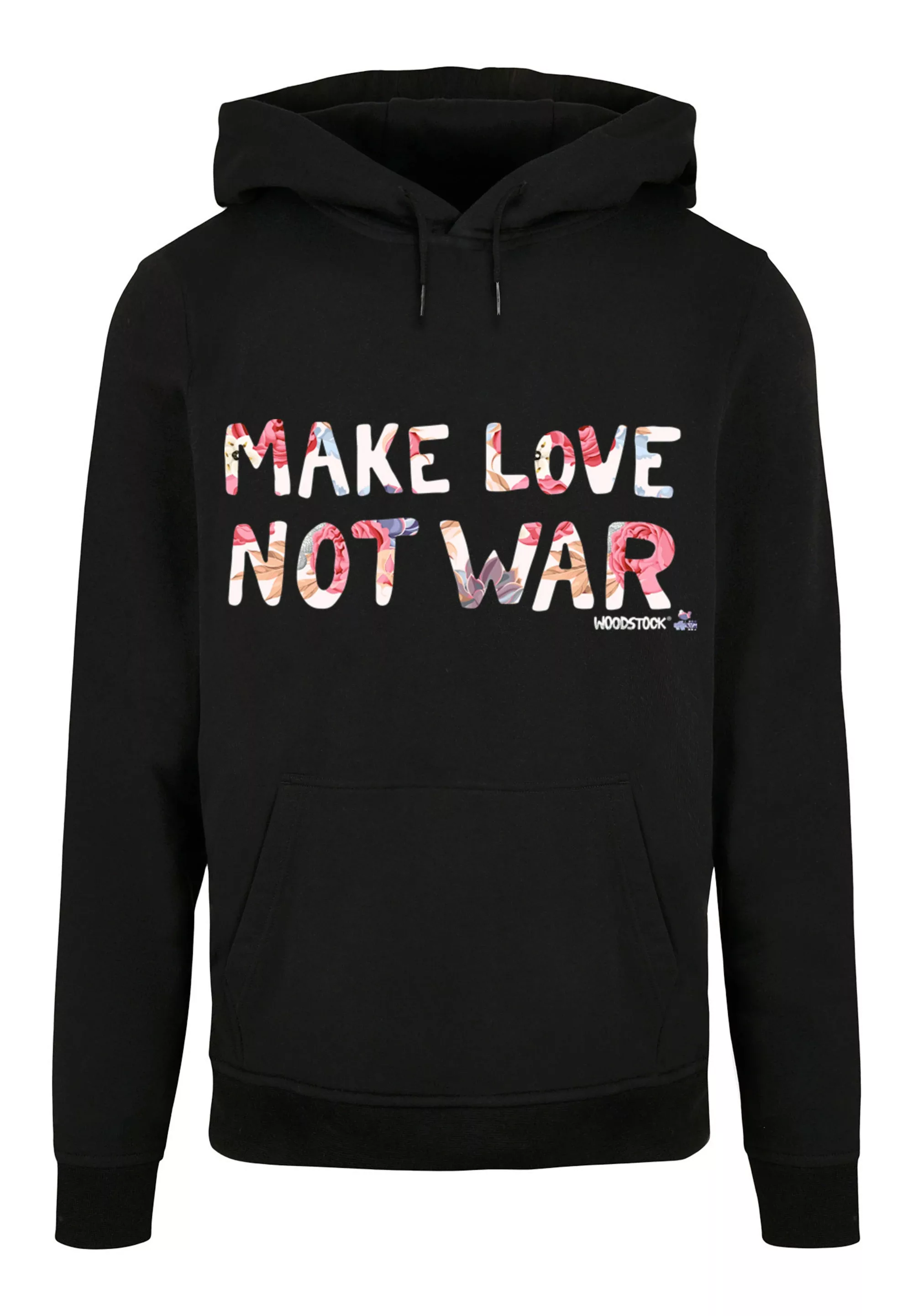 F4NT4STIC Kapuzenpullover "Make Love Not War Floral", Print günstig online kaufen