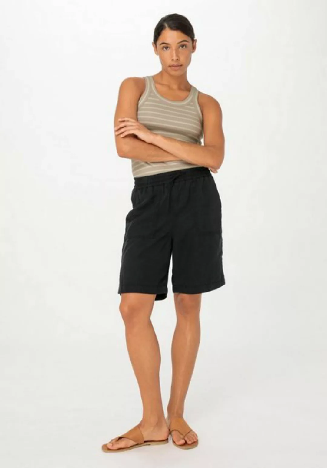 Hessnatur Shorts Relaxed aus TENCEL™ Modal mit Leinen (1-tlg) günstig online kaufen