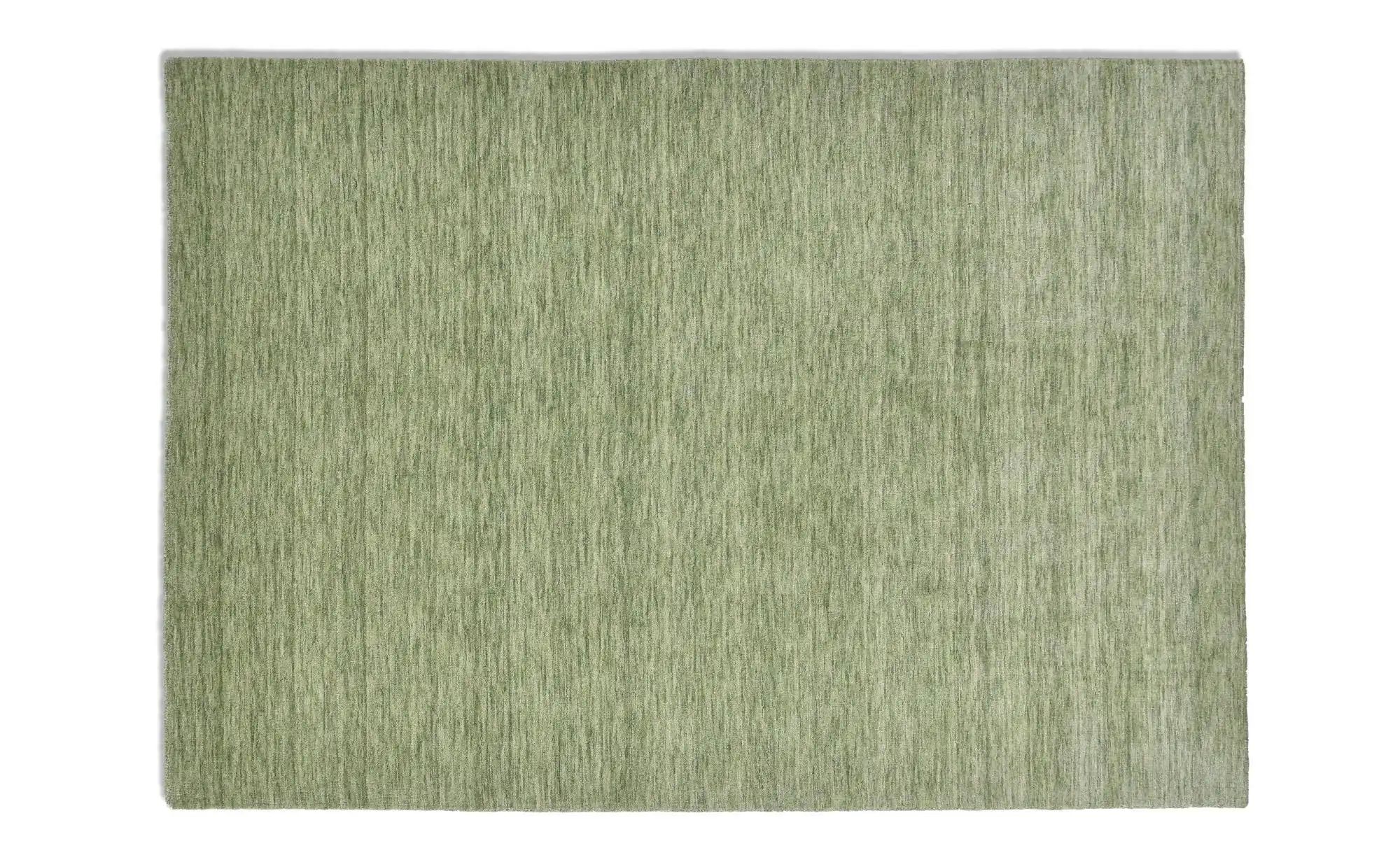 THEKO Handweber  Phalguna ¦ grün ¦ Wolle ¦ Maße (cm): B: 40 H: 1,3 Teppiche günstig online kaufen