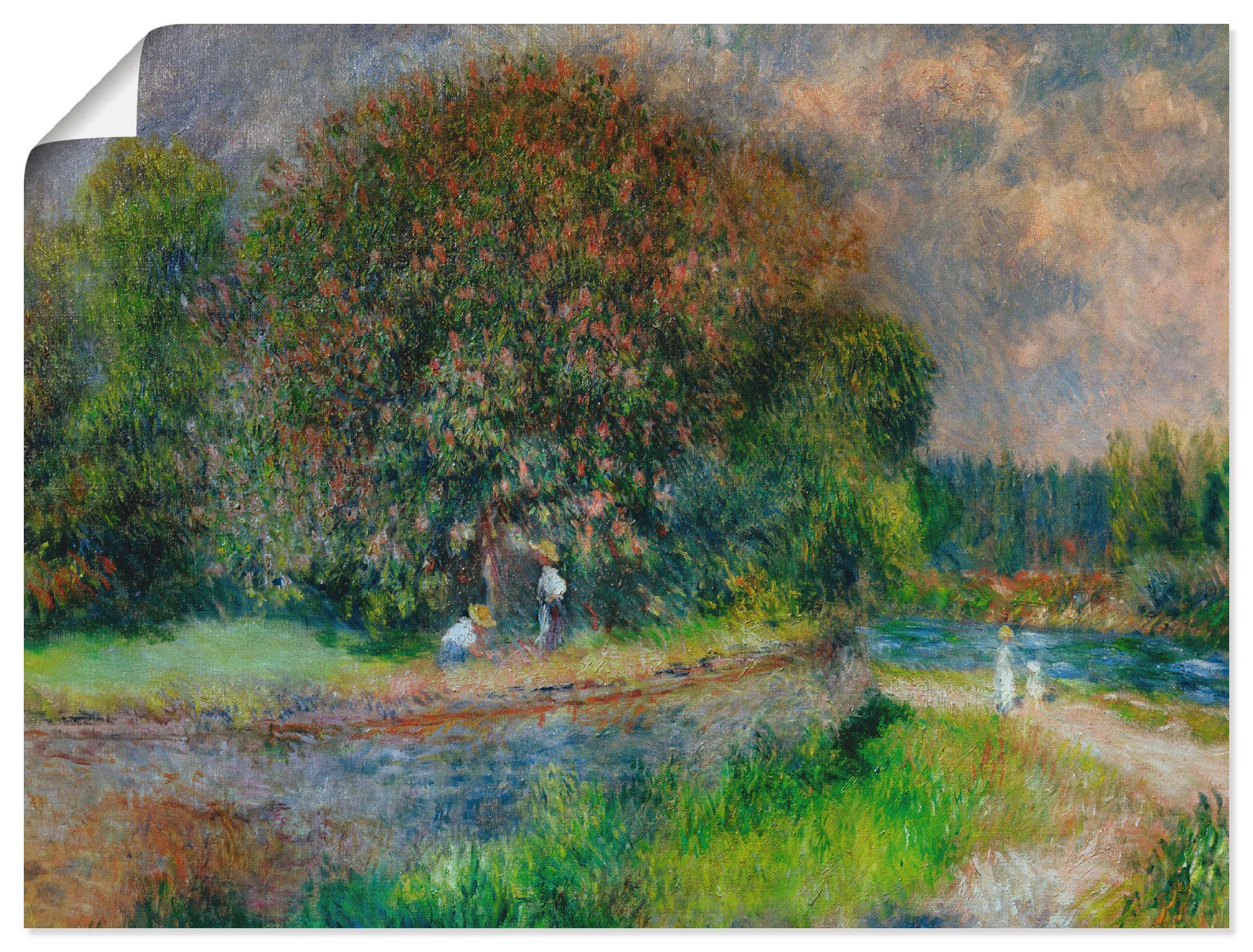 Artland Wandbild "Blühender Kastanienbaum", Wiesen & Bäume, (1 St.) günstig online kaufen
