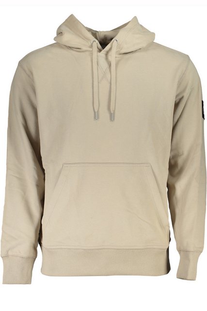 Calvin Klein Jeans Sweatshirt Beiges Herren-Kapuzensweatshirt mit Logo und günstig online kaufen