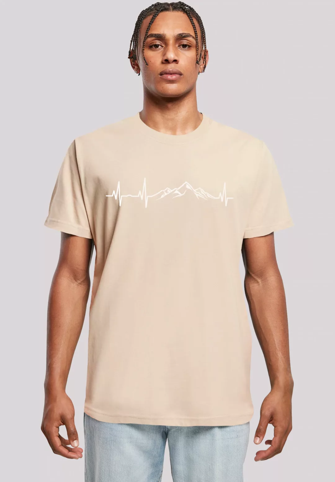 F4NT4STIC T-Shirt "Herzschlag Berge Wandern", Premium Qualität günstig online kaufen