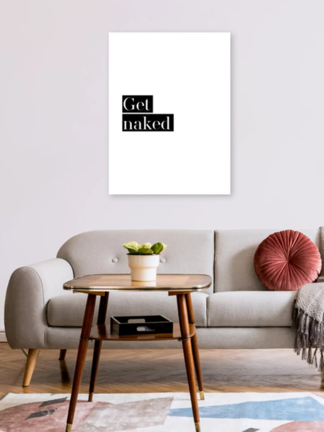 Poster / Leinwandbild - Get Naked No4 günstig online kaufen