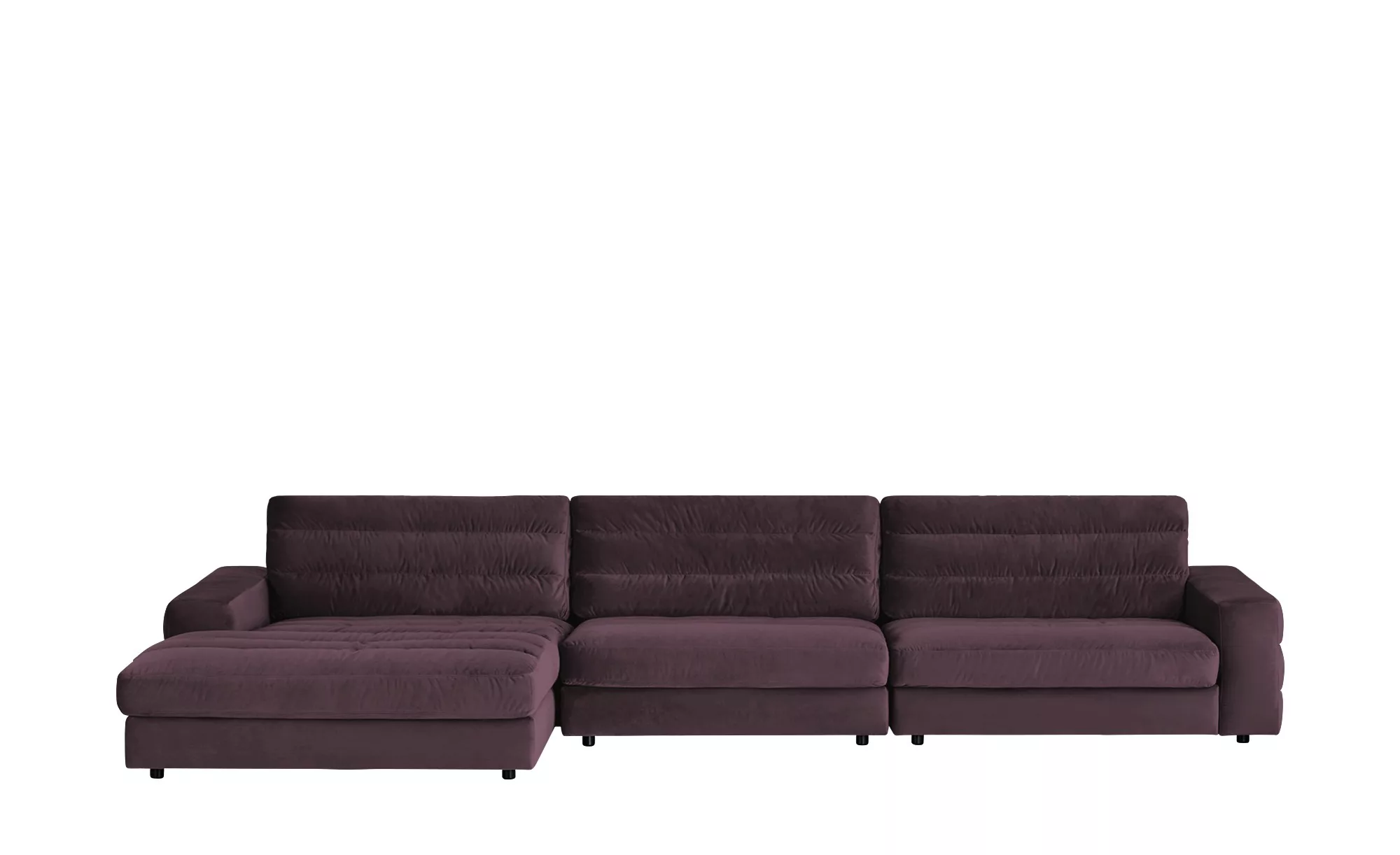 Ecksofa Samt  Scarlatti ¦ lila/violett ¦ Maße (cm): B: 416 H: 83 T: 205.0 P günstig online kaufen