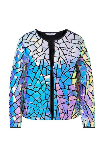 Angel of Style Sommerjacke Jacke Straight Fit Regenbogen-Patchwork günstig online kaufen