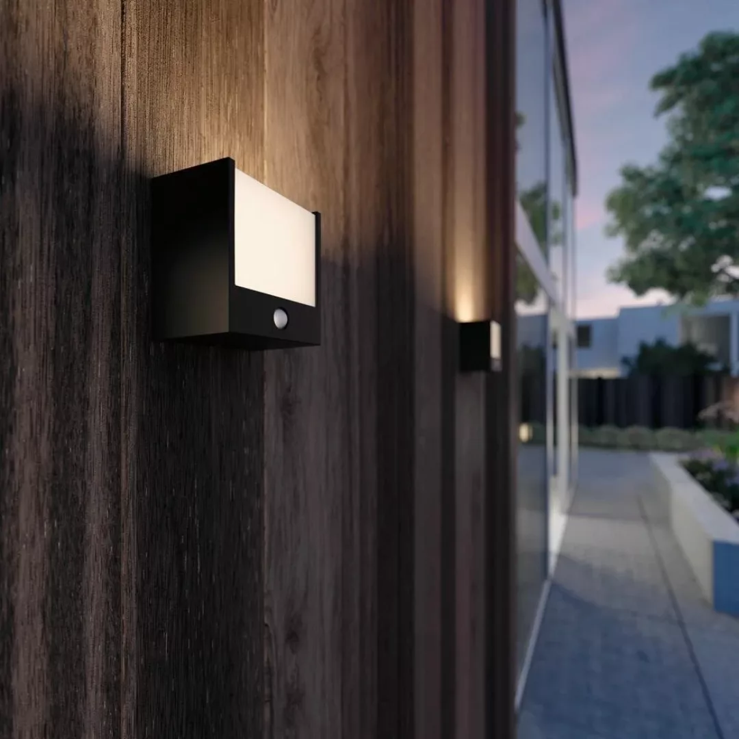 Philips Macaw -LED-Außenwandlampe mit Sensor günstig online kaufen
