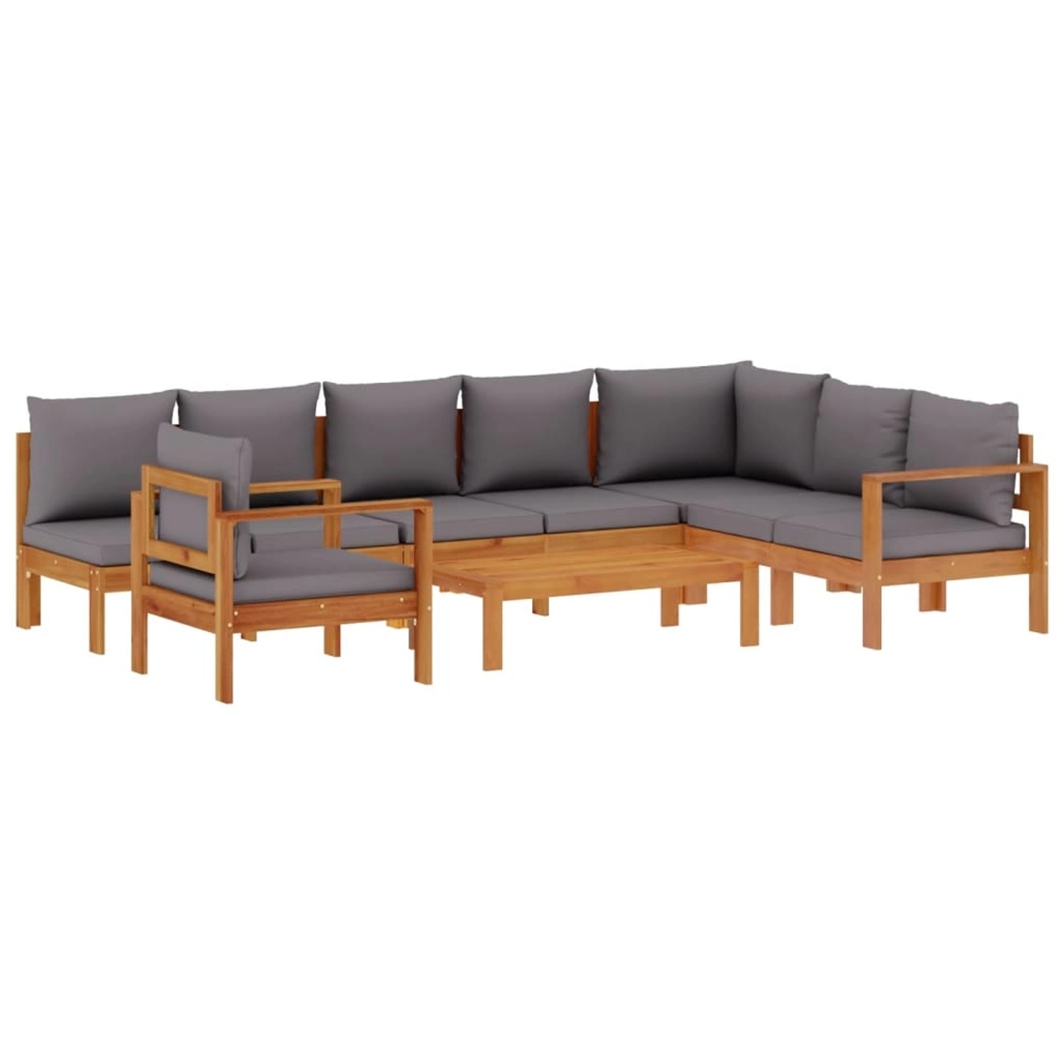 vidaXL 6-Tlg Garten-Sofagarnitur mit Kissen Massivholz Akazie 3214873 günstig online kaufen