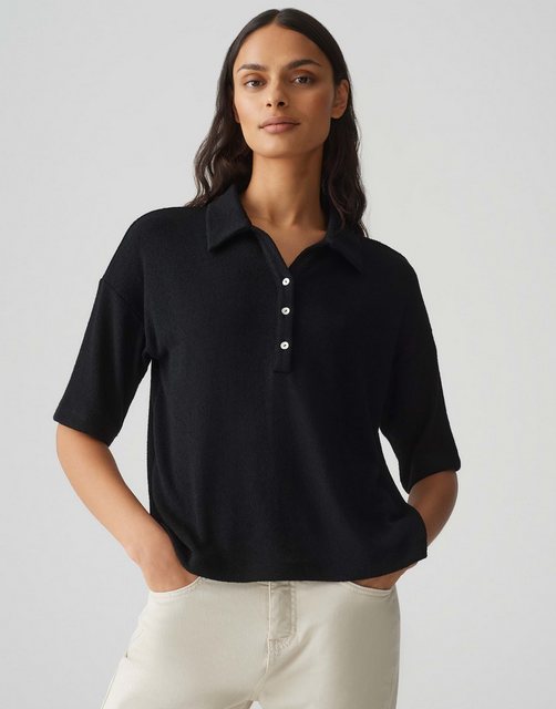 OPUS Poloshirt Poloshirt SILKAS Loose in Strickoptik günstig online kaufen