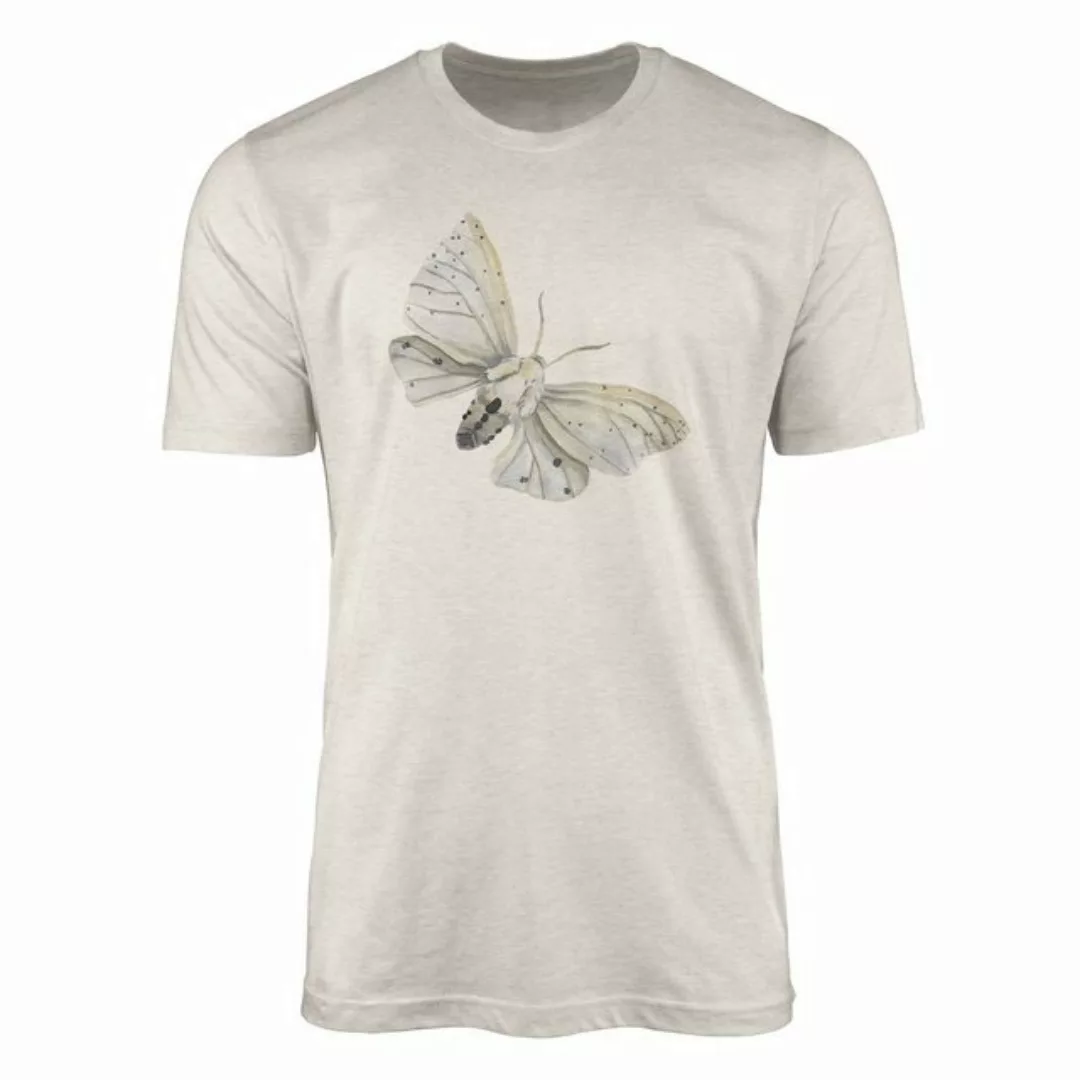 Sinus Art T-Shirt Herren Shirt 100% Bio-Baumwolle T-Shirt Aquarell Motiv Mo günstig online kaufen