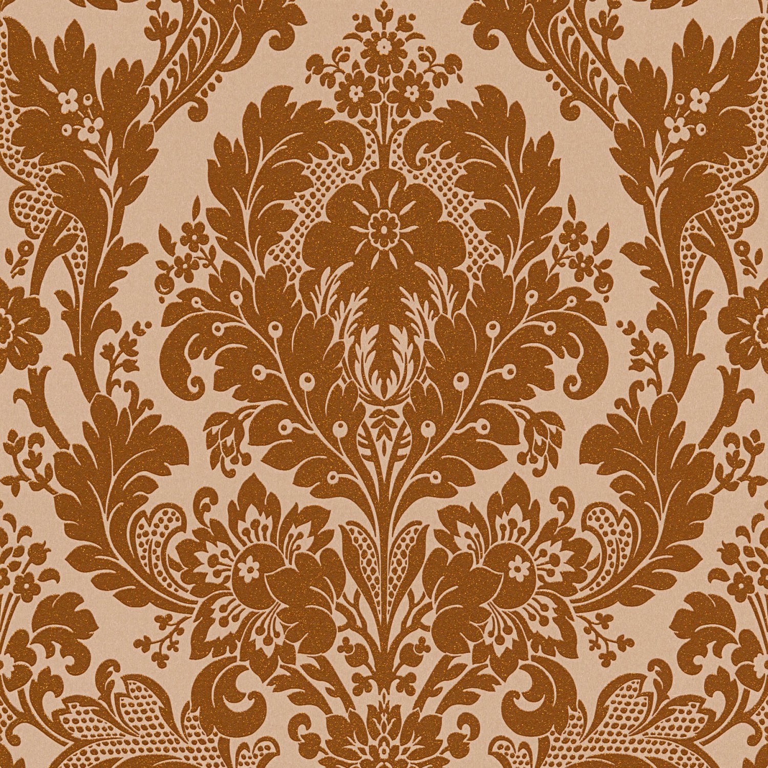 Tadessi Tapete Barock Jacopo M1 No 2314 Papiertapete Braun Metallic Ornamen günstig online kaufen