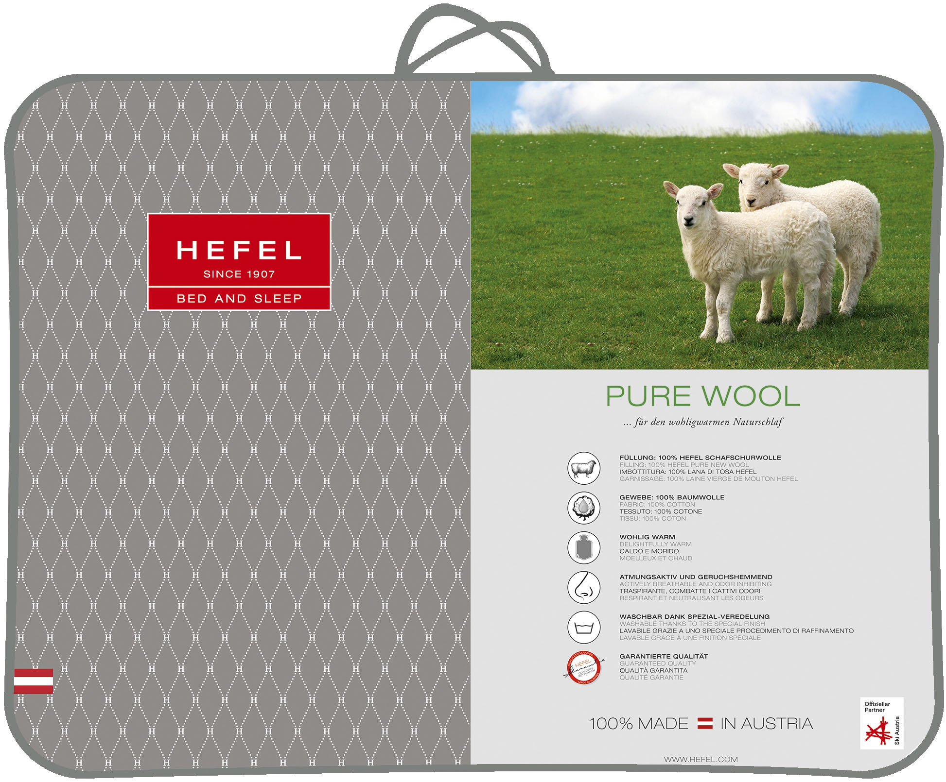 Hefel Matratzenauflage »Pure Wool, außerordentlich atmungsaktiv«, Auflage i günstig online kaufen