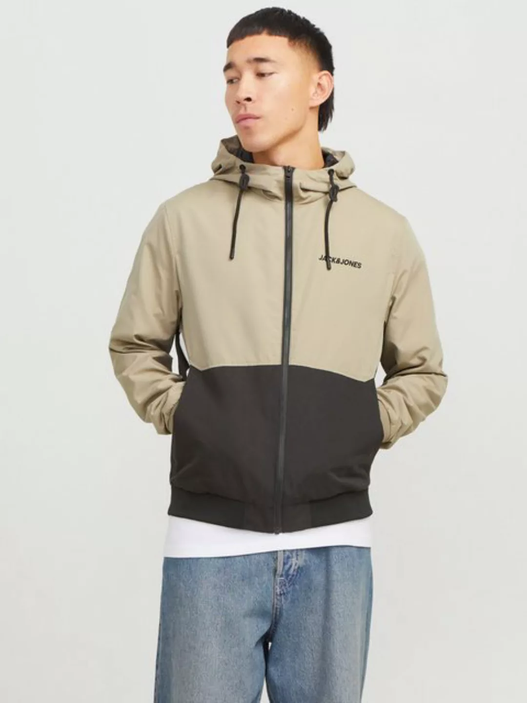 Jack & Jones Blouson JJERUSH HOOD BOMBER NOOS mit Logo Schriftzug günstig online kaufen