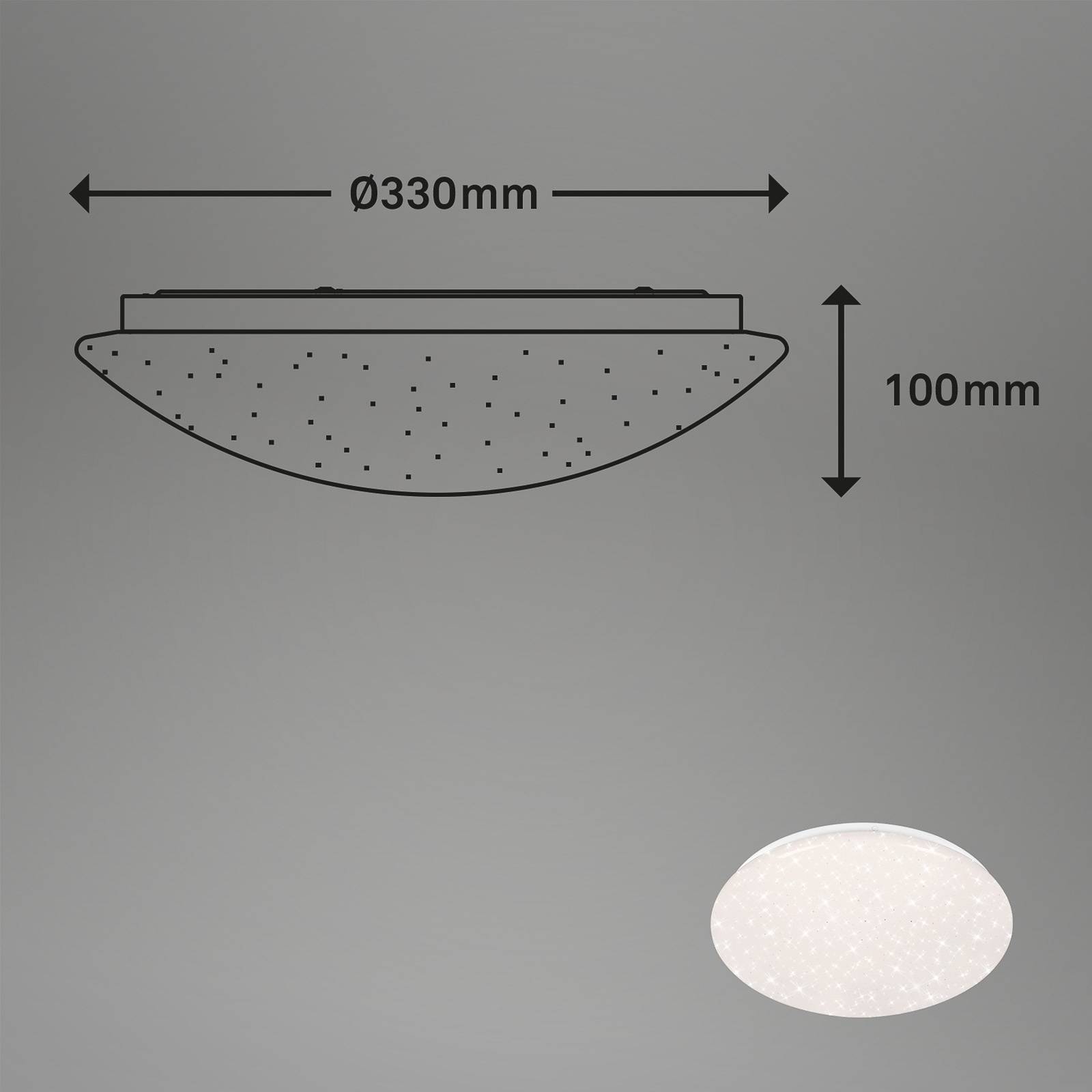 LED-Deckenleuchte Barny S, dimmbar, CCT, RGB günstig online kaufen